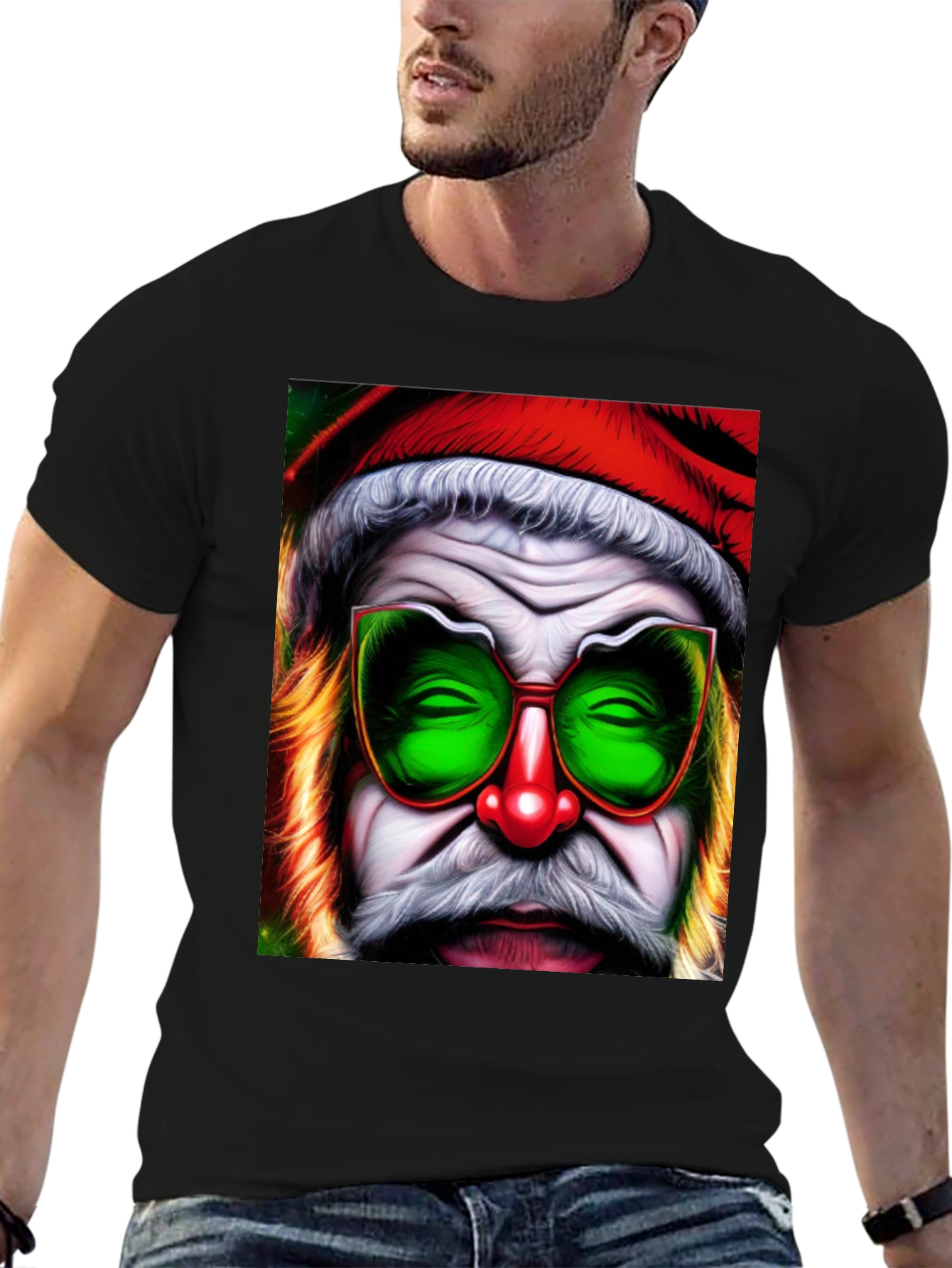 Groovy Santa T-Shirt - Funky Christmas Style