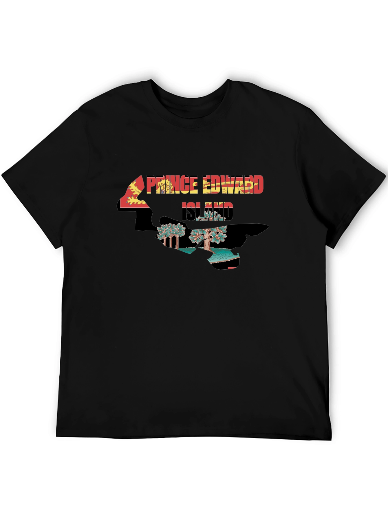 Prince Edward Island T-Shirt Black Tee