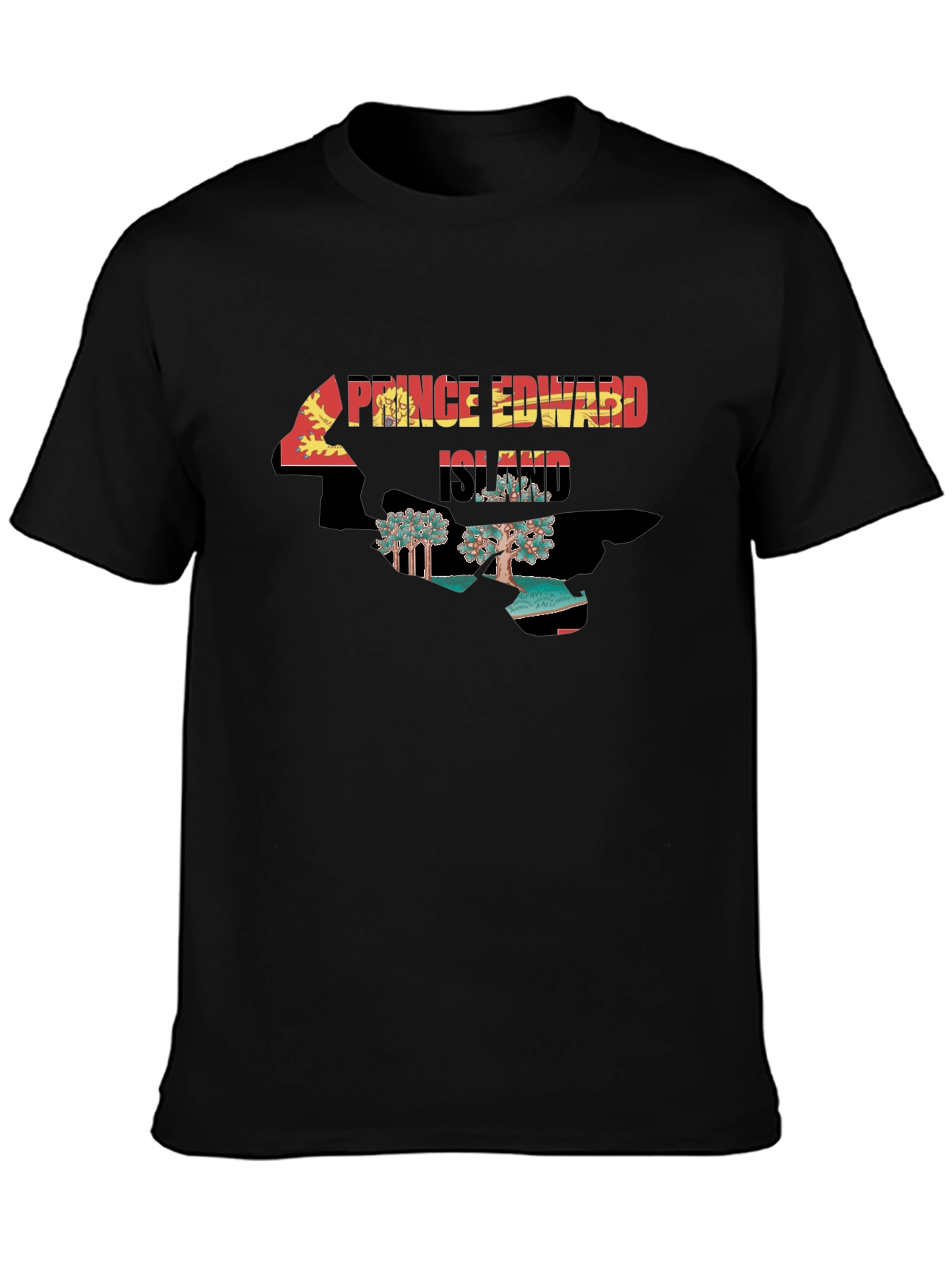 Prince Edward Island T-Shirt Black Tee