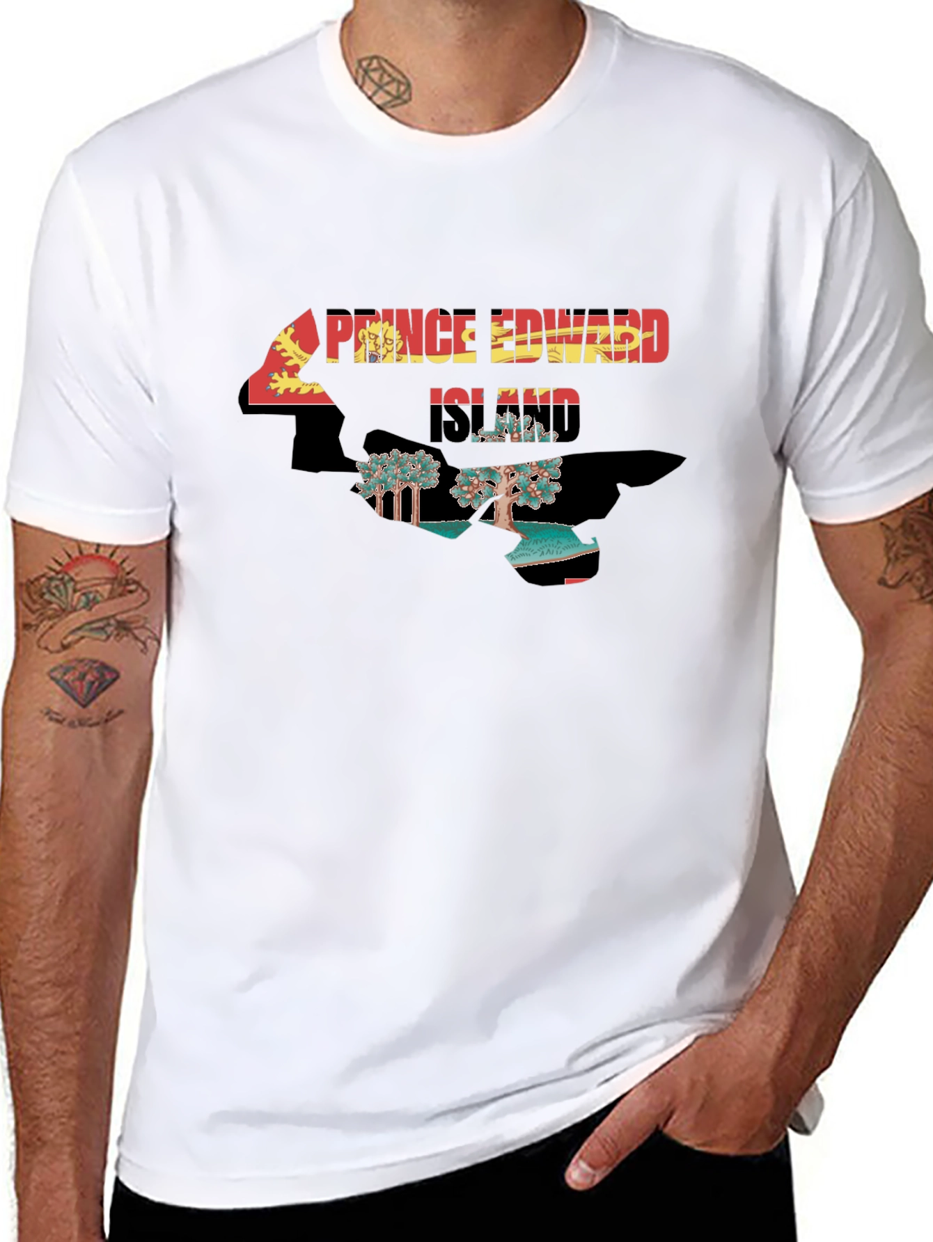 Prince Edward Island T-Shirt Black Tee