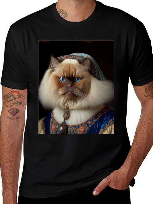 Cat Portrait T-Shirt - Renaissance Pet Tee
