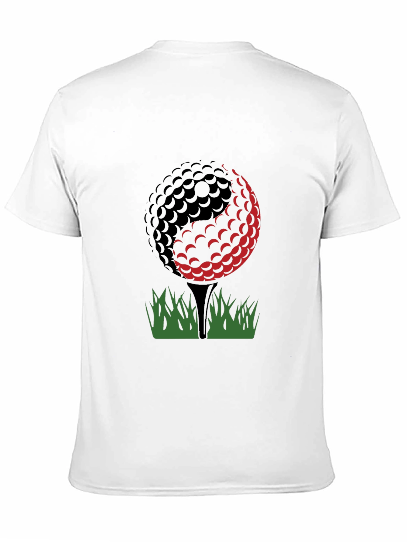 Golf Ball T-Shirt - Black Cotton Tee