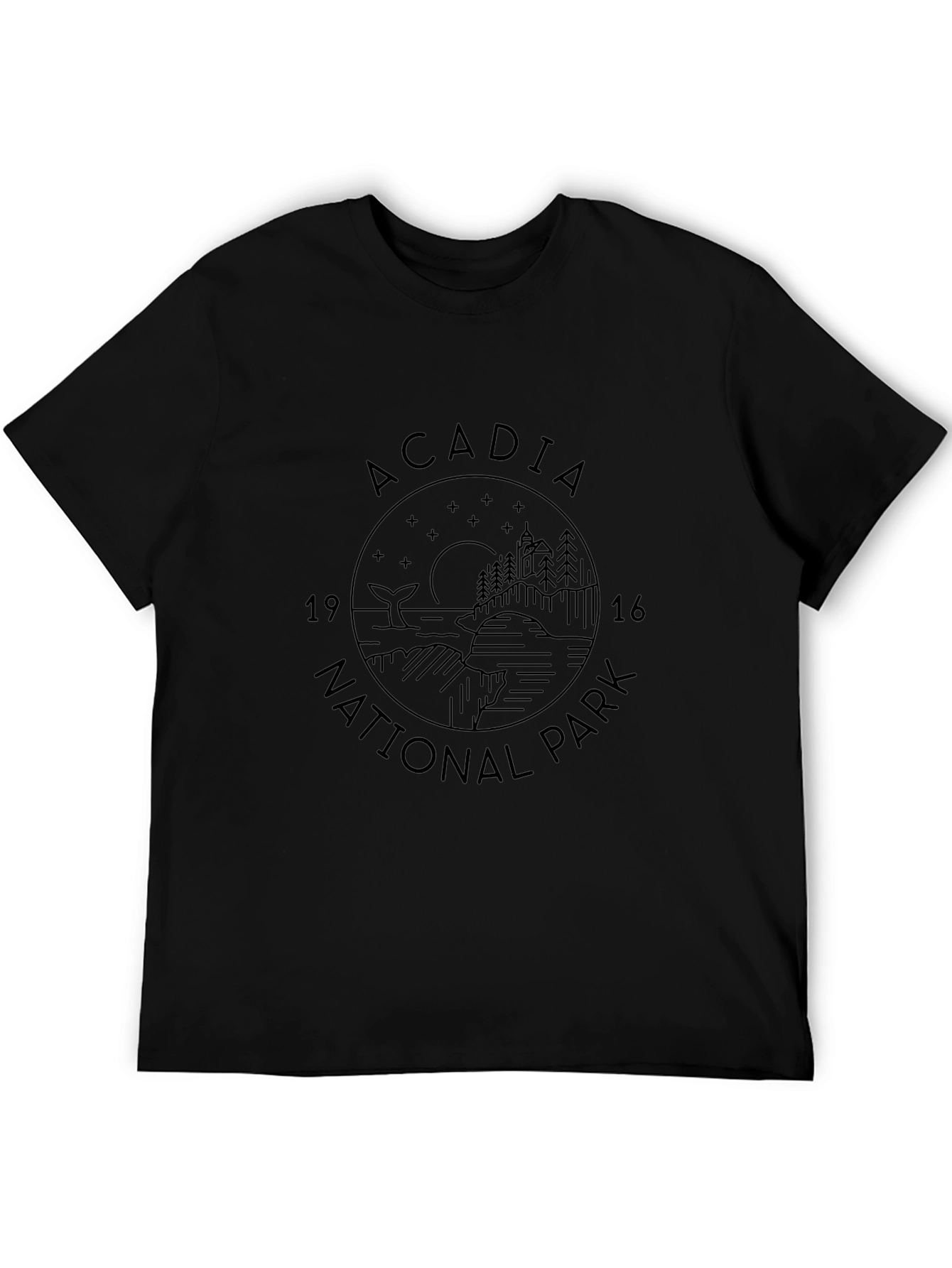 Acadia National Park Graphic Tee - Black