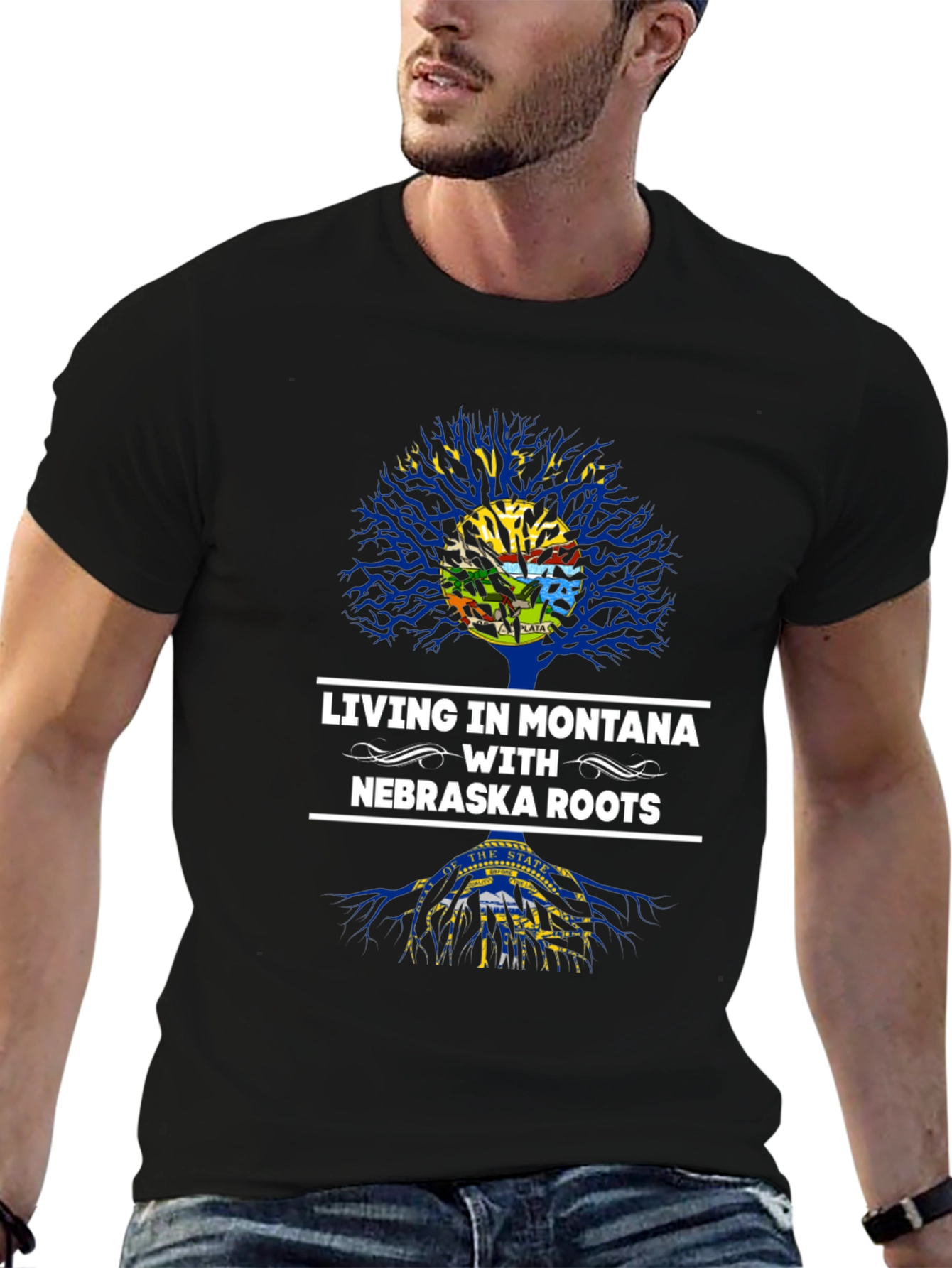Montana Living Nebraska Roots Graphic T-Shirt