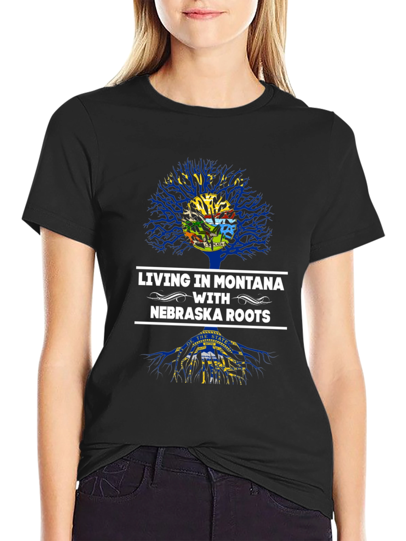 Montana Living Nebraska Roots Graphic T-Shirt