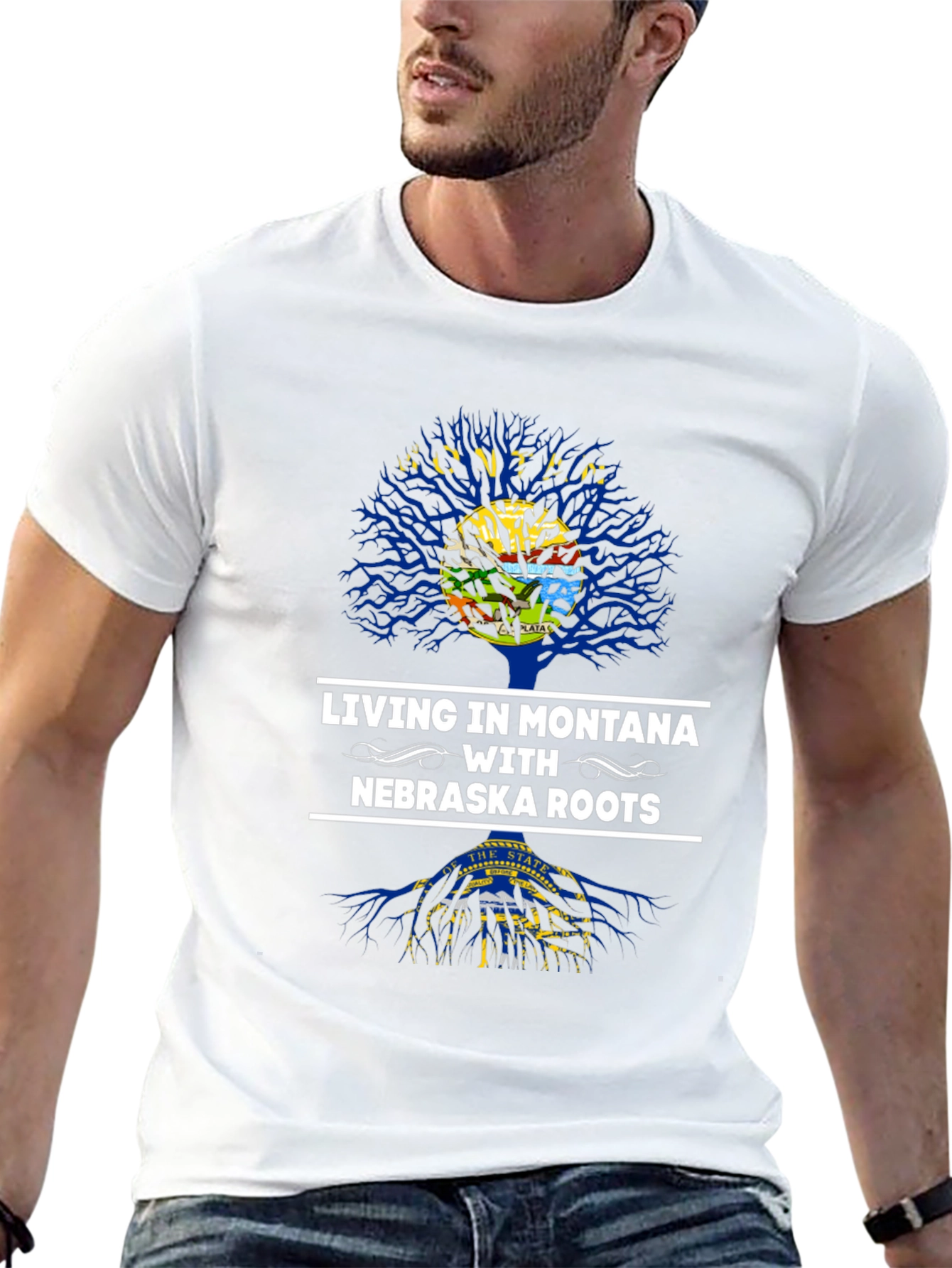 Montana Living Nebraska Roots Graphic T-Shirt