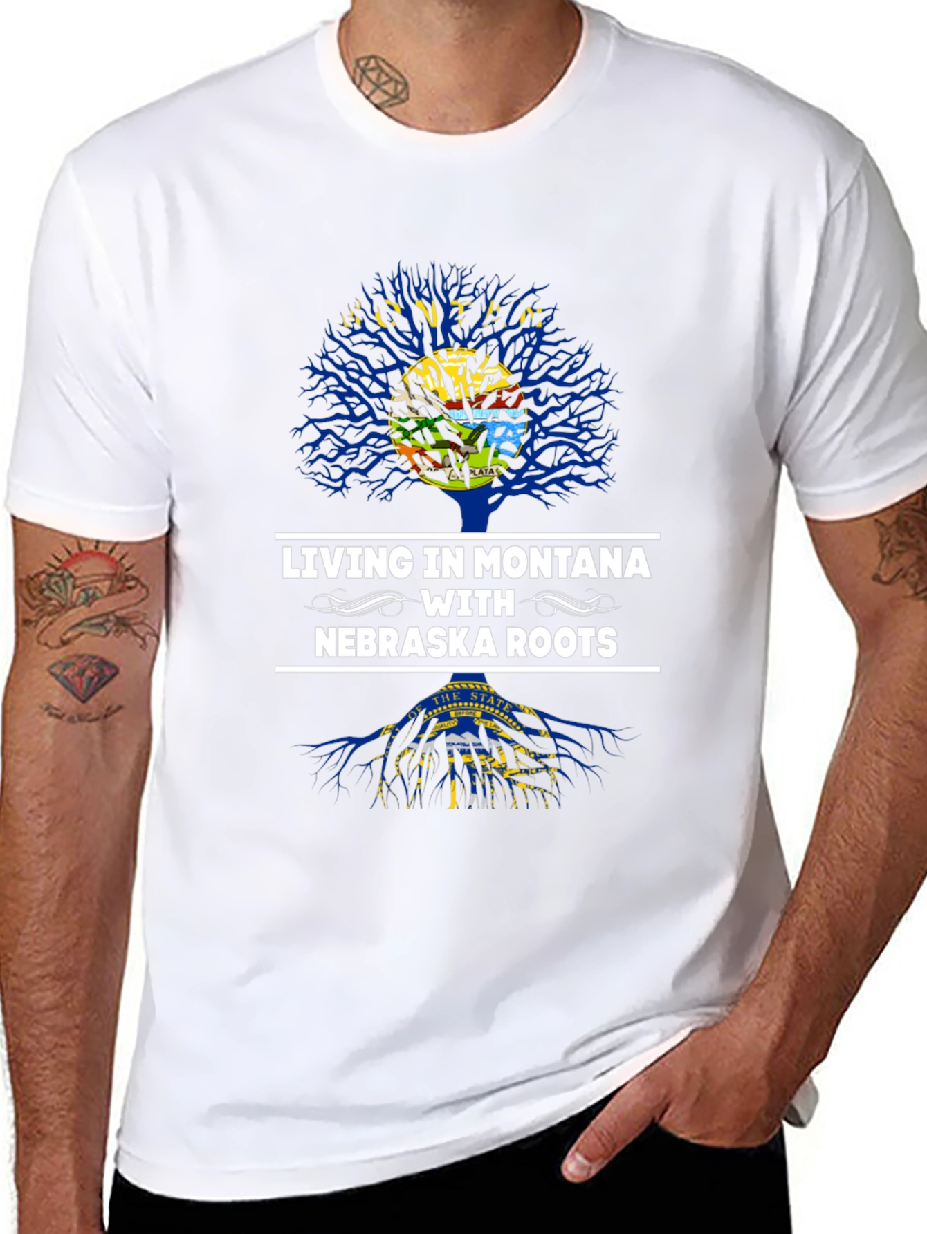 Montana Living Nebraska Roots Graphic T-Shirt
