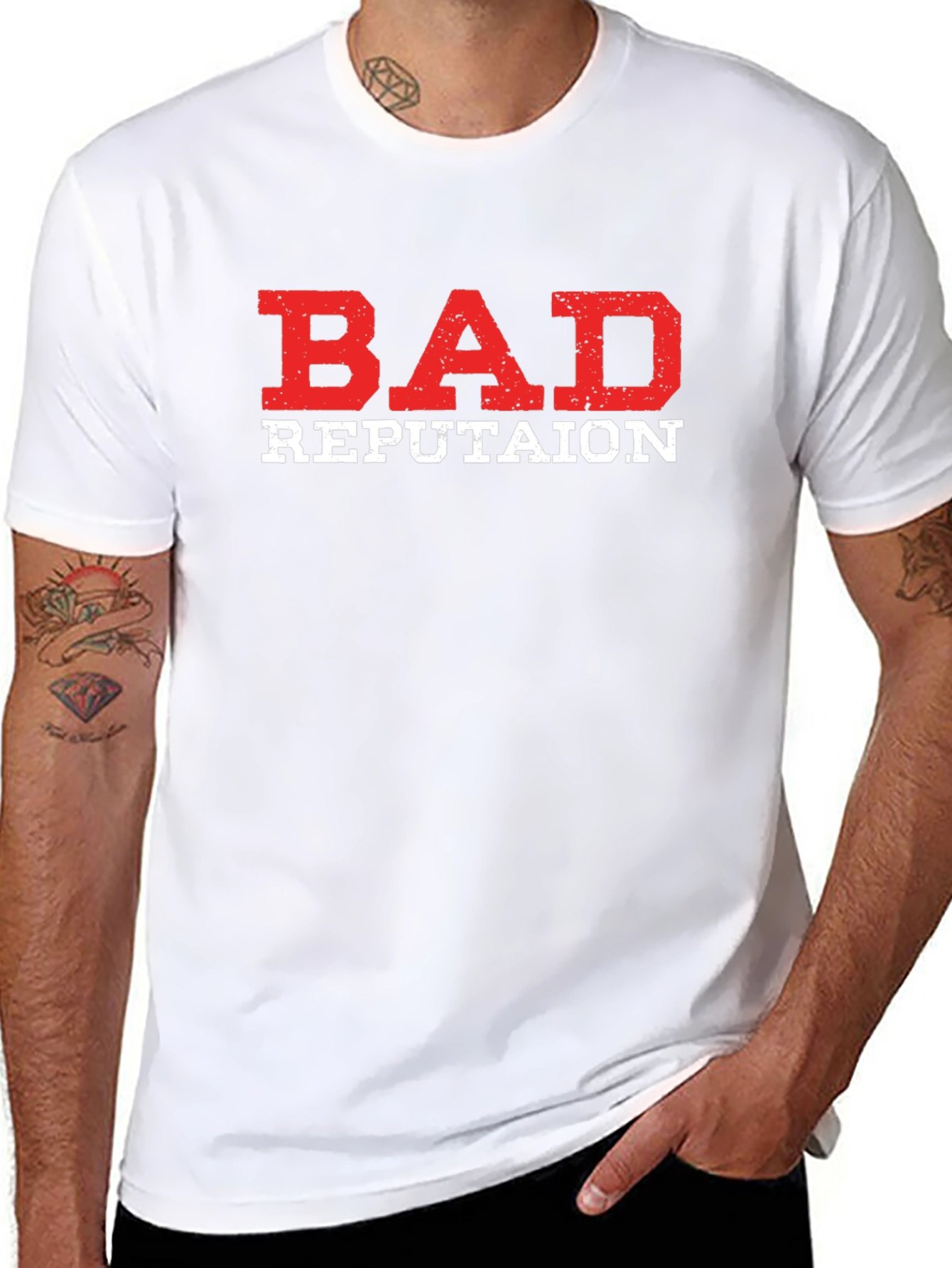 Bad Reputation Graphic Tee - Soft Cotton Blend
