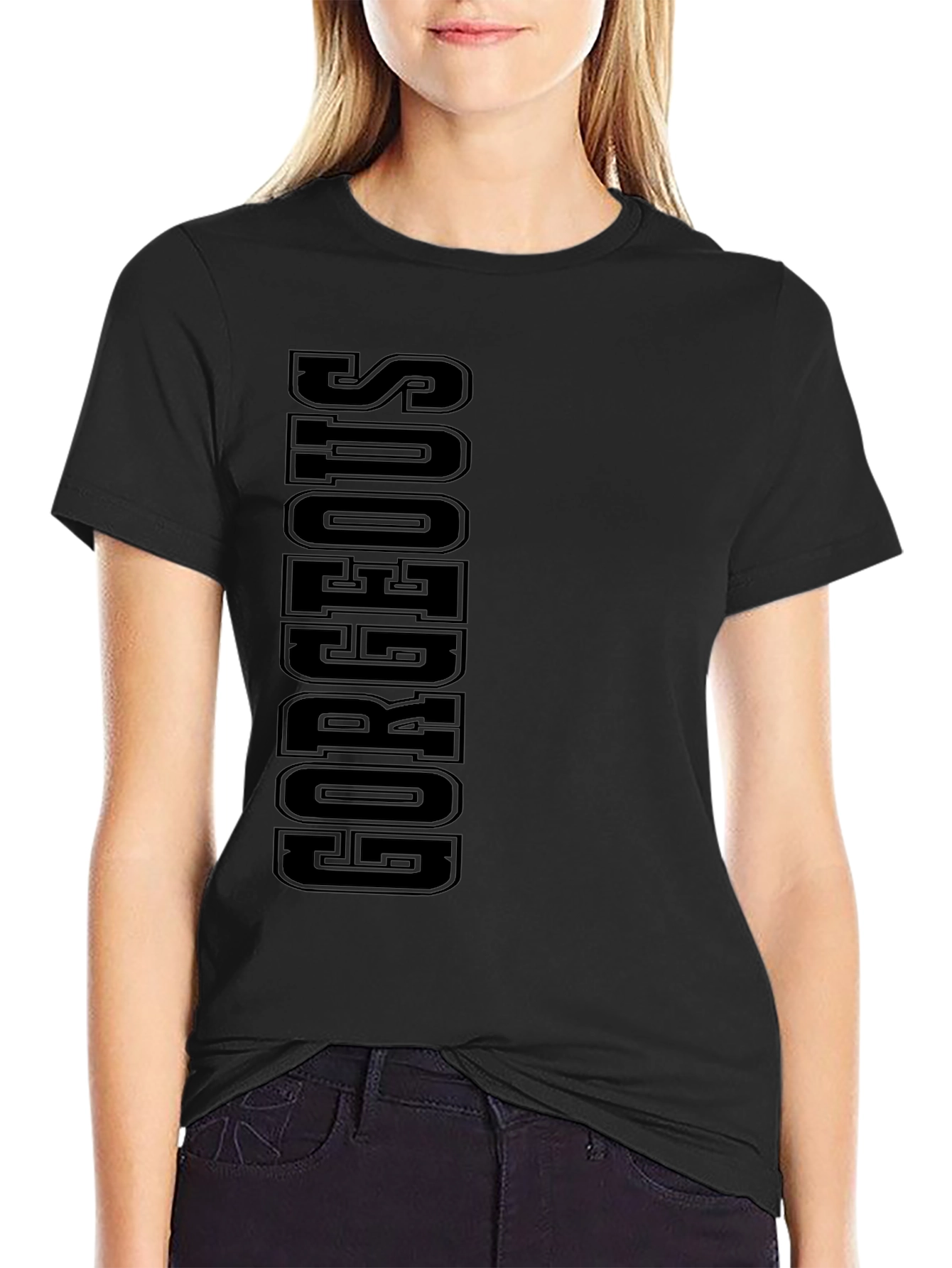 Gorgeous Black Graphic Tee