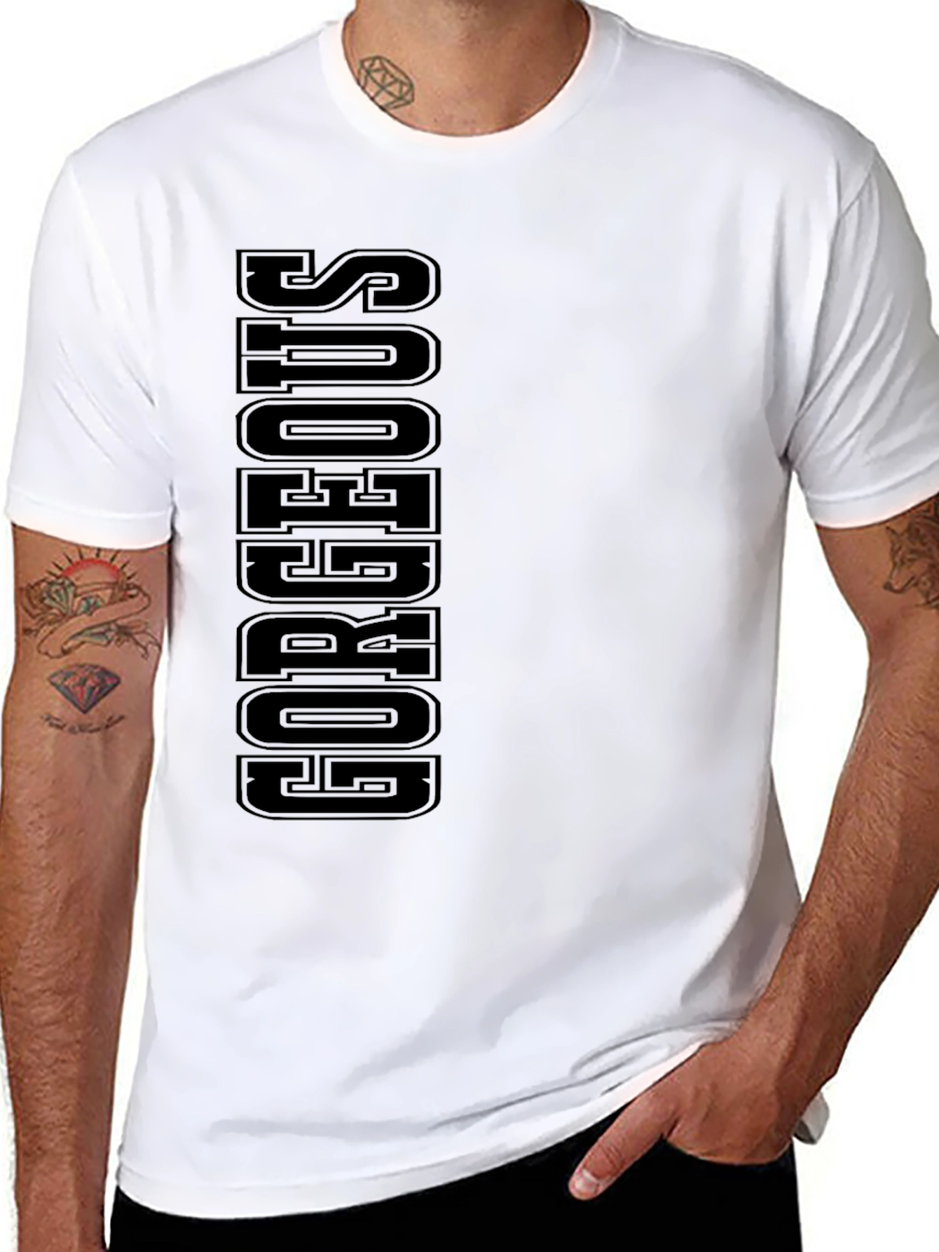 Gorgeous Black Graphic Tee