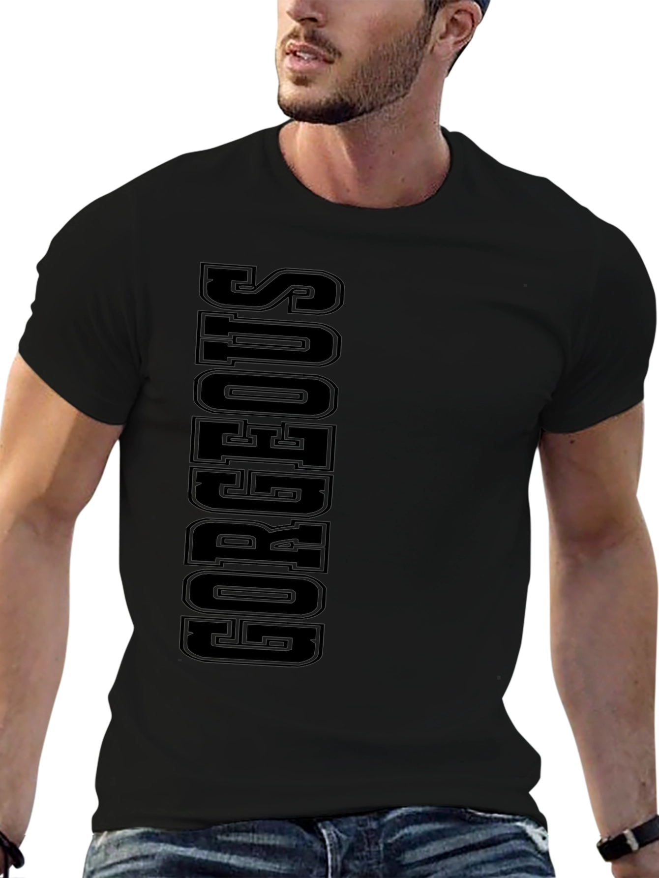 Gorgeous Black Graphic Tee