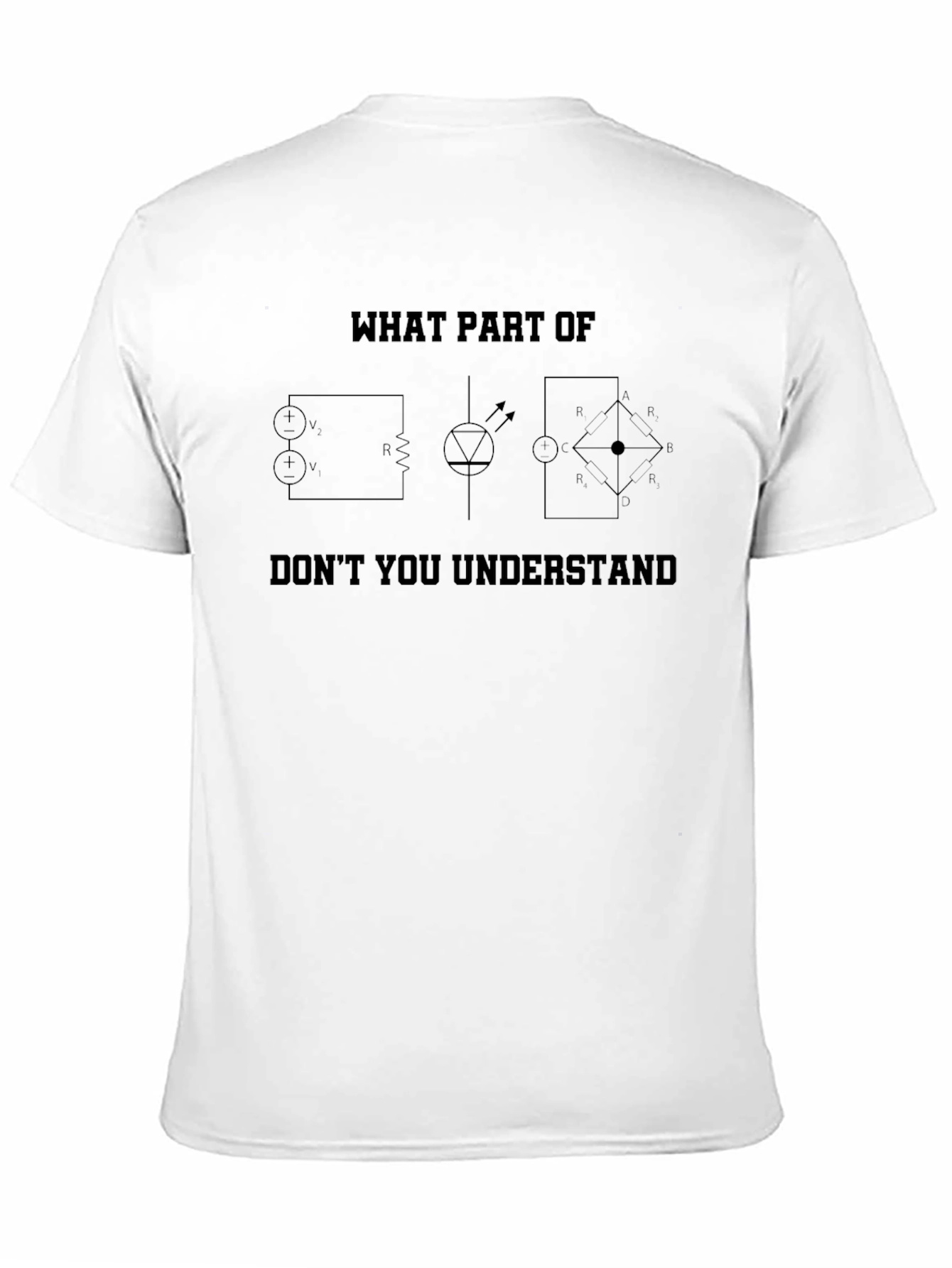 Engineering Humor T-Shirt: Circuit Diagram Design