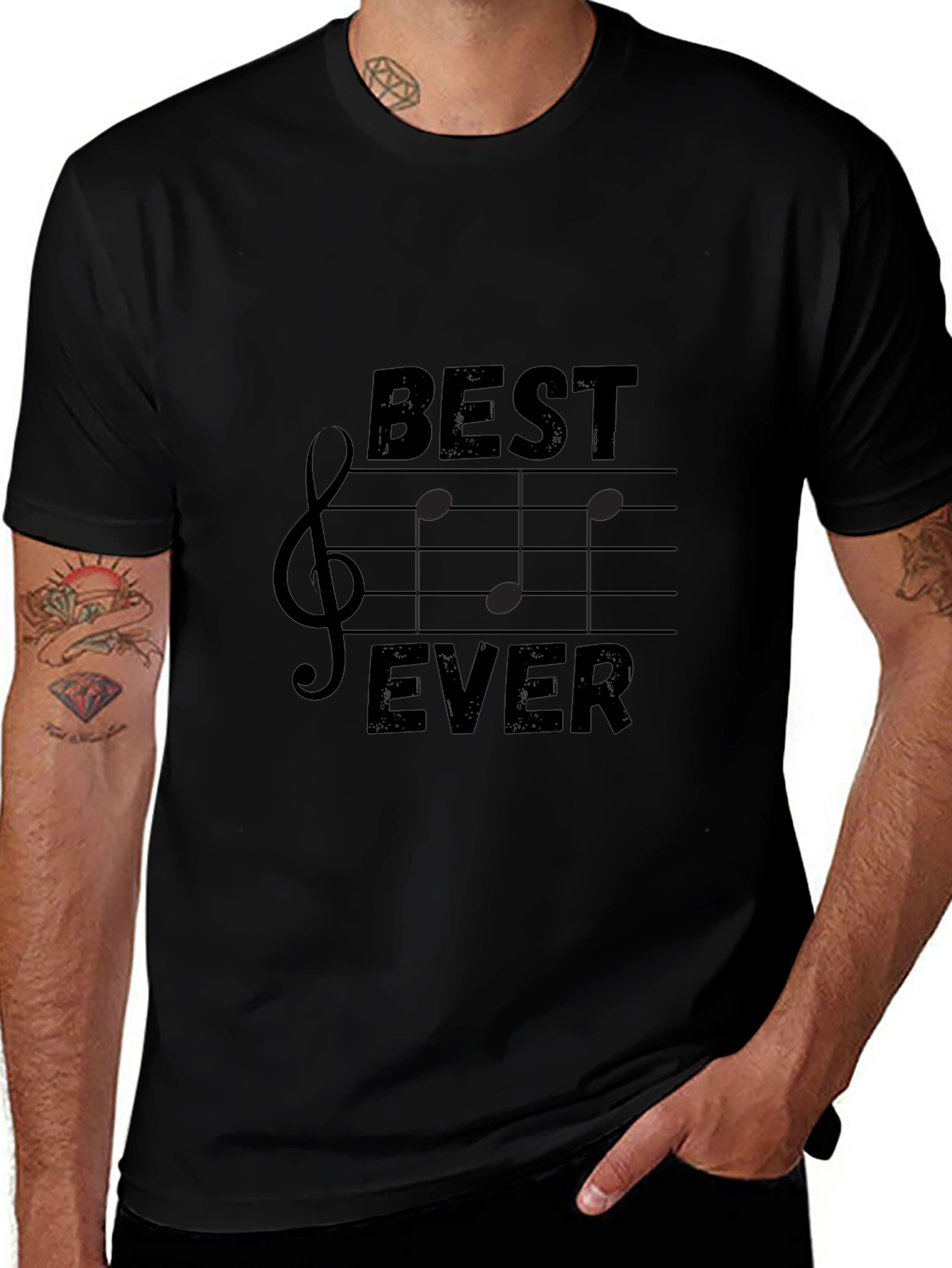 Best Ever Music T-Shirt - Treble Clef Design