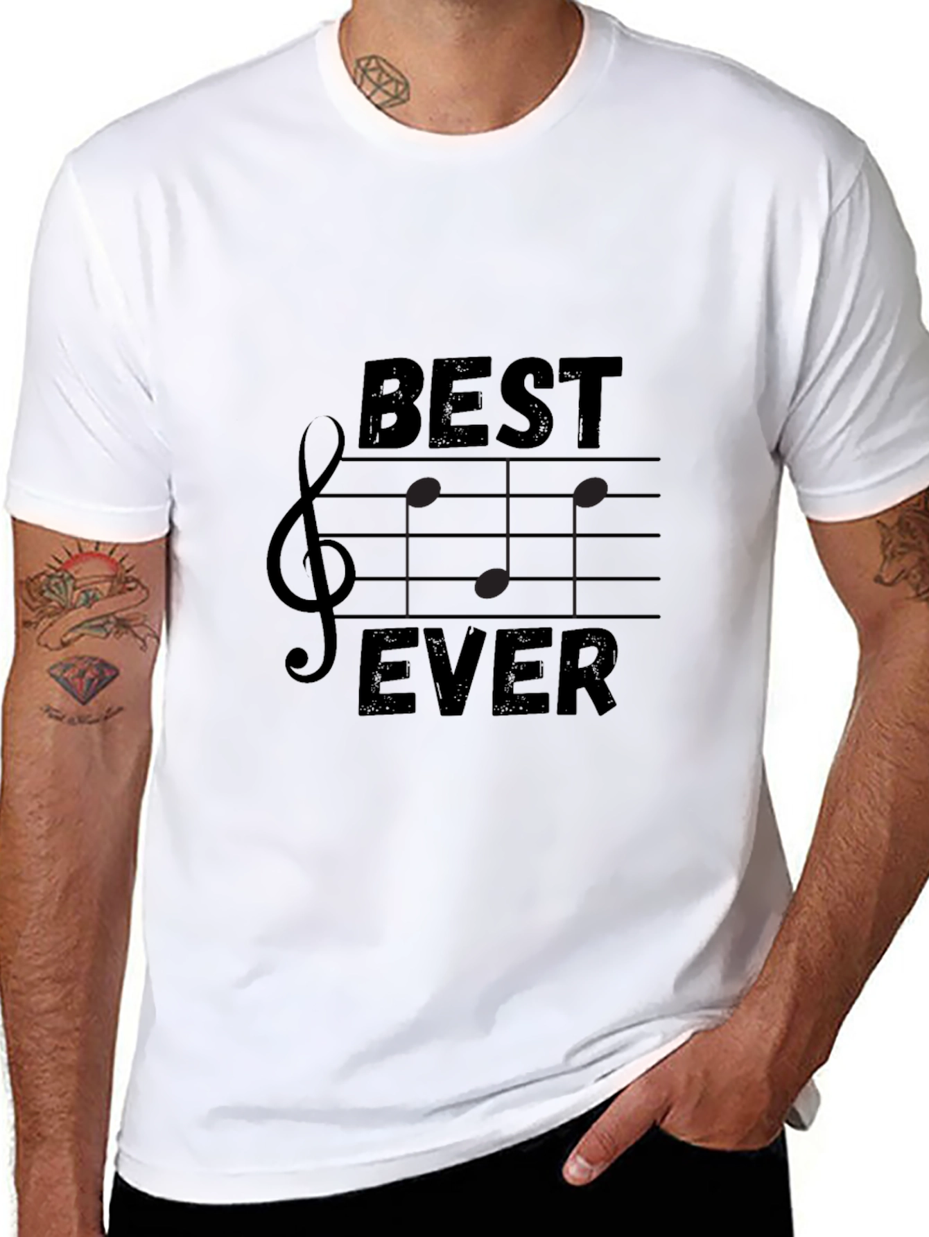 Best Ever Music T-Shirt - Treble Clef Design