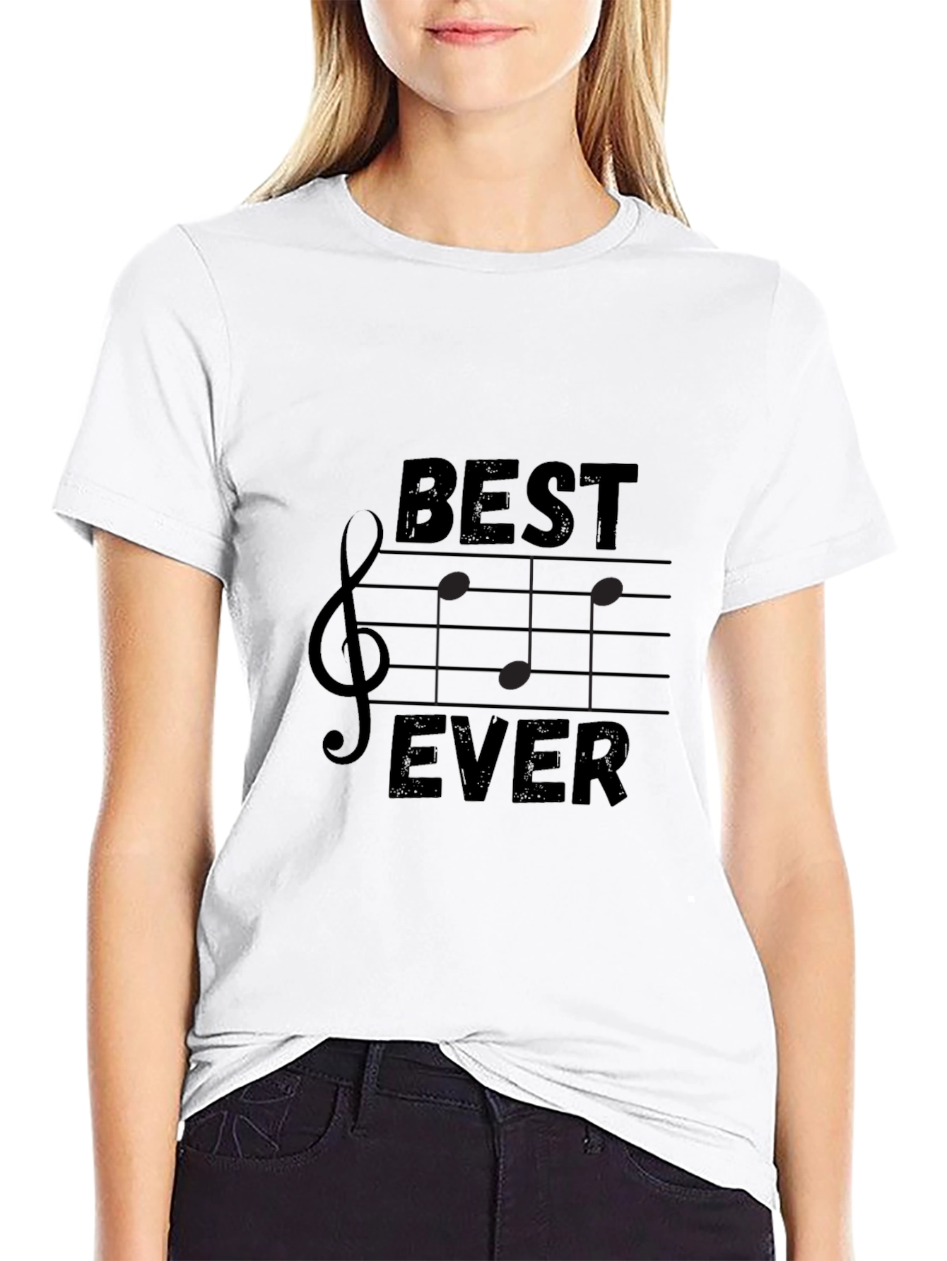 Best Ever Music T-Shirt - Treble Clef Design