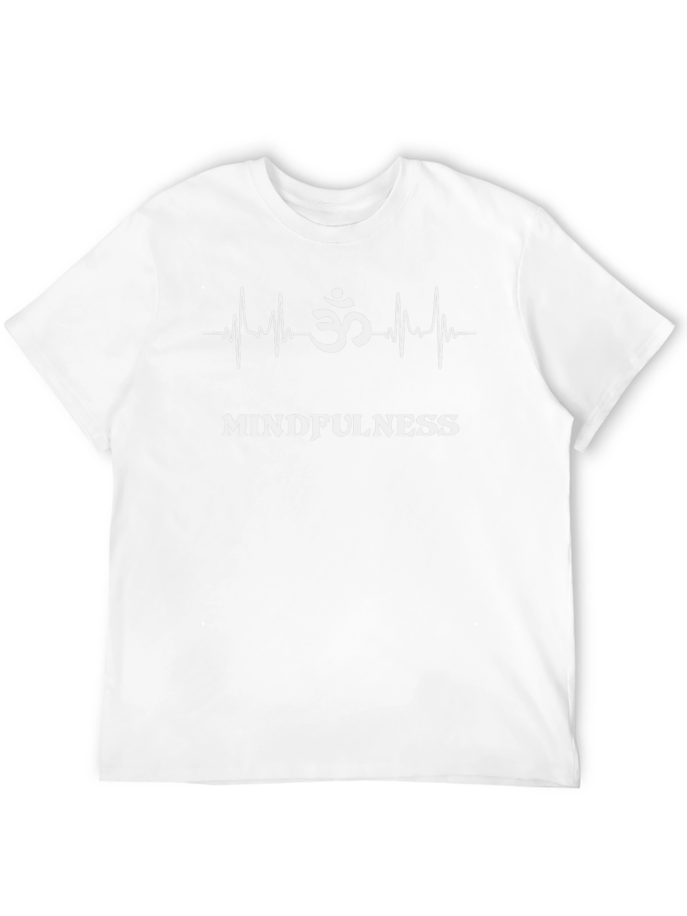 Mindfulness Om Heartbeat T-Shirt - Yoga Meditation Tee