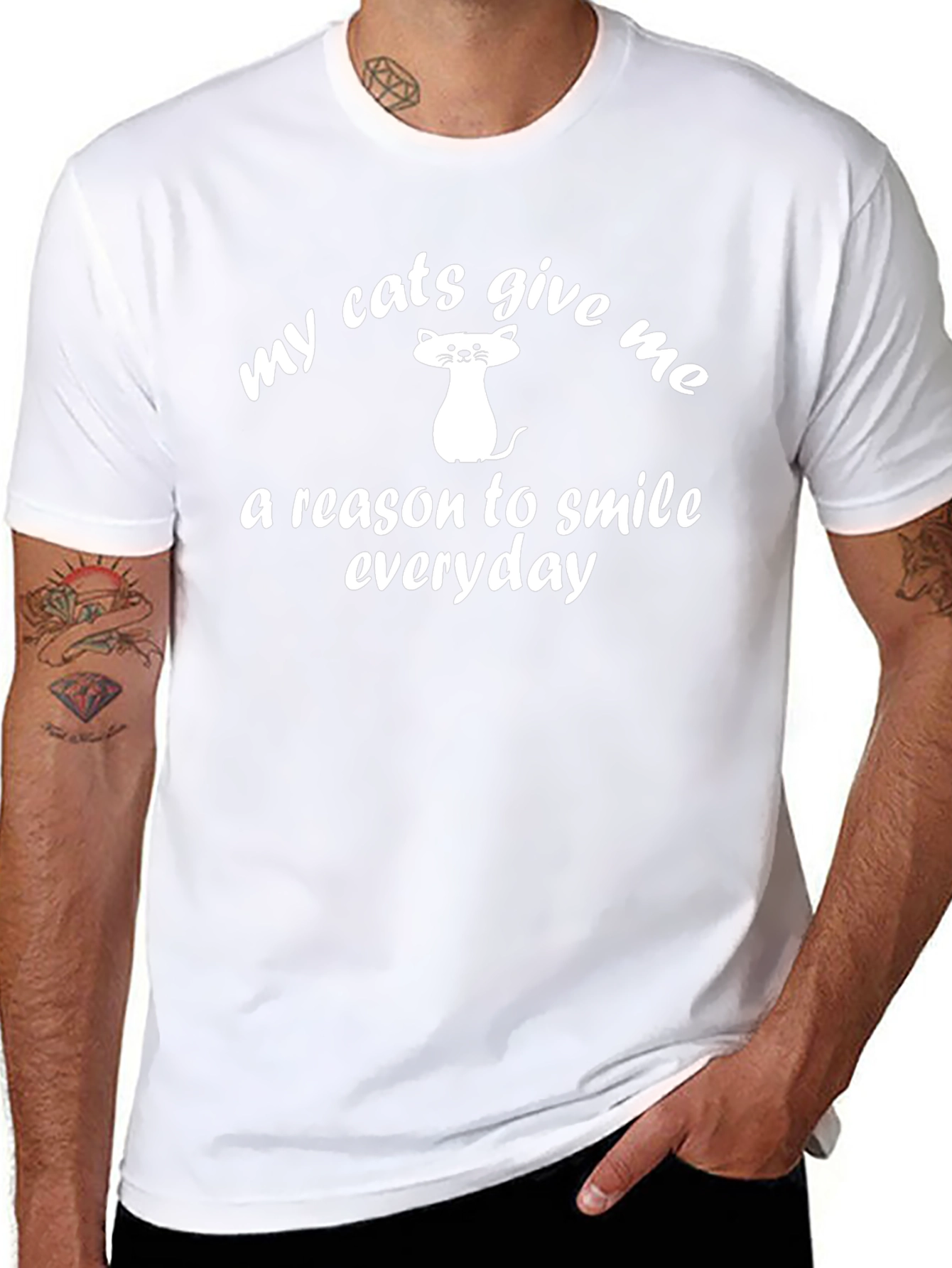 My Cats Give Me a Reason to Smile Tee