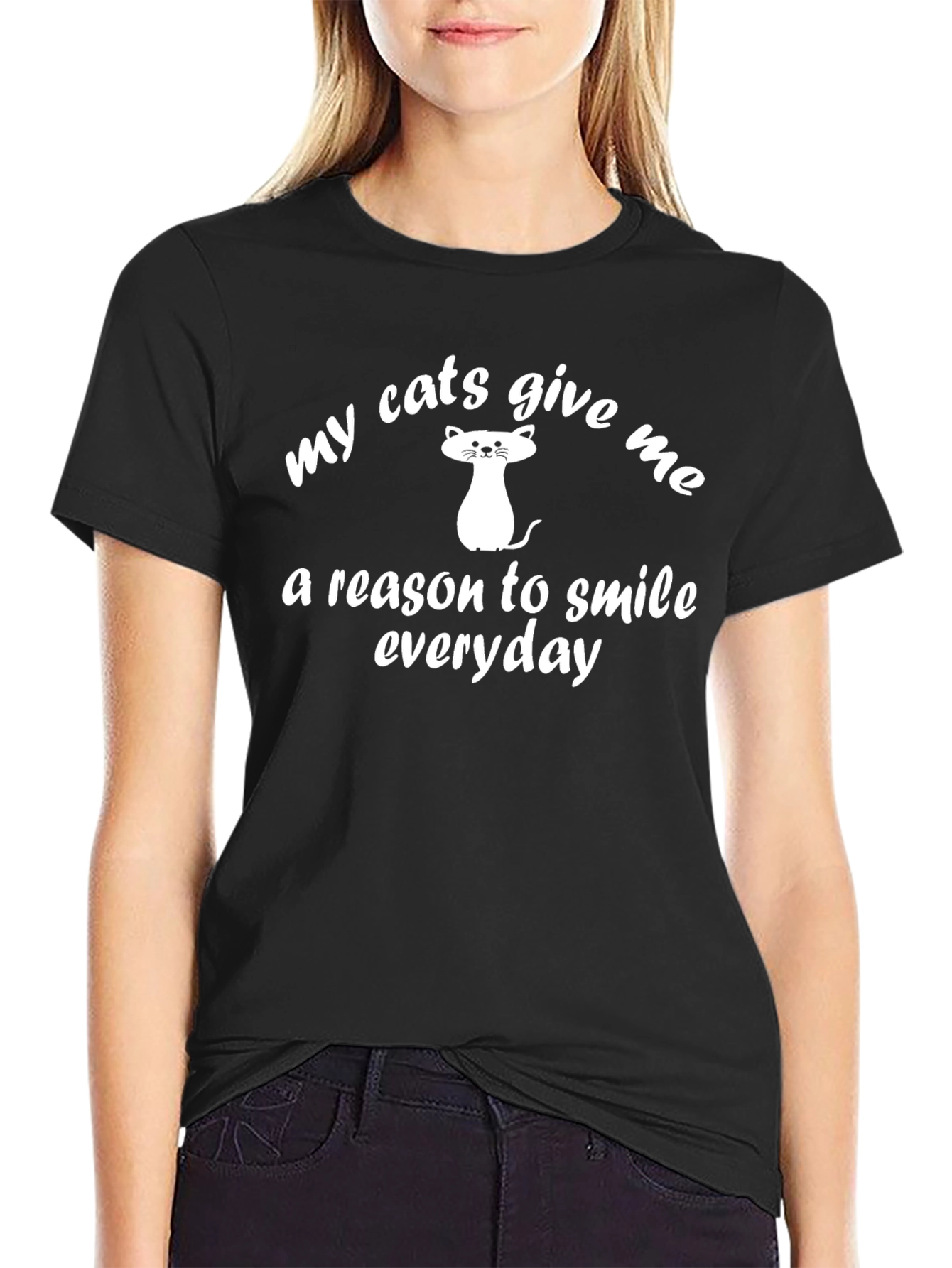 My Cats Give Me a Reason to Smile Tee