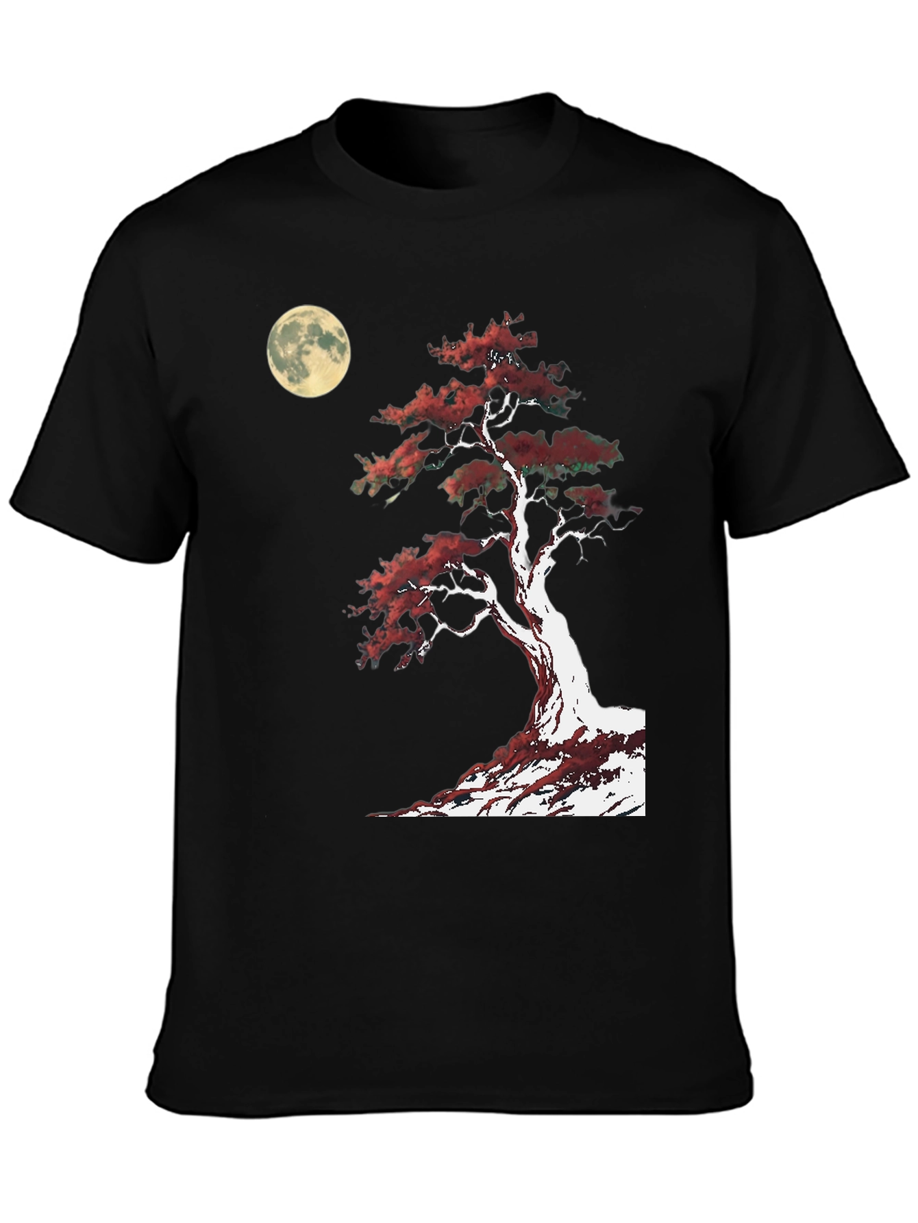 Bonsai Moon Graphic Tee - Stylish Comfort