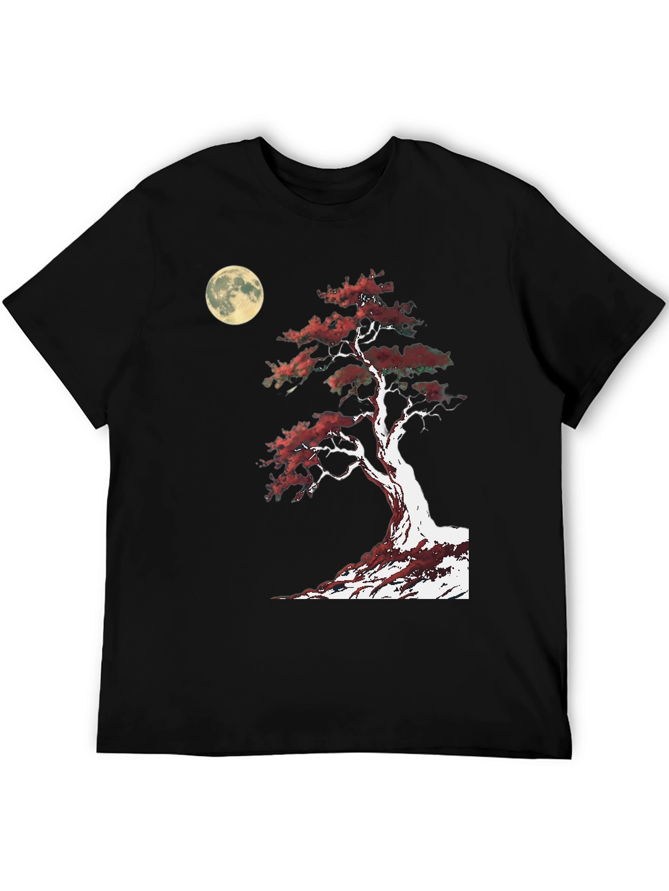 Bonsai Moon Graphic Tee - Stylish Comfort