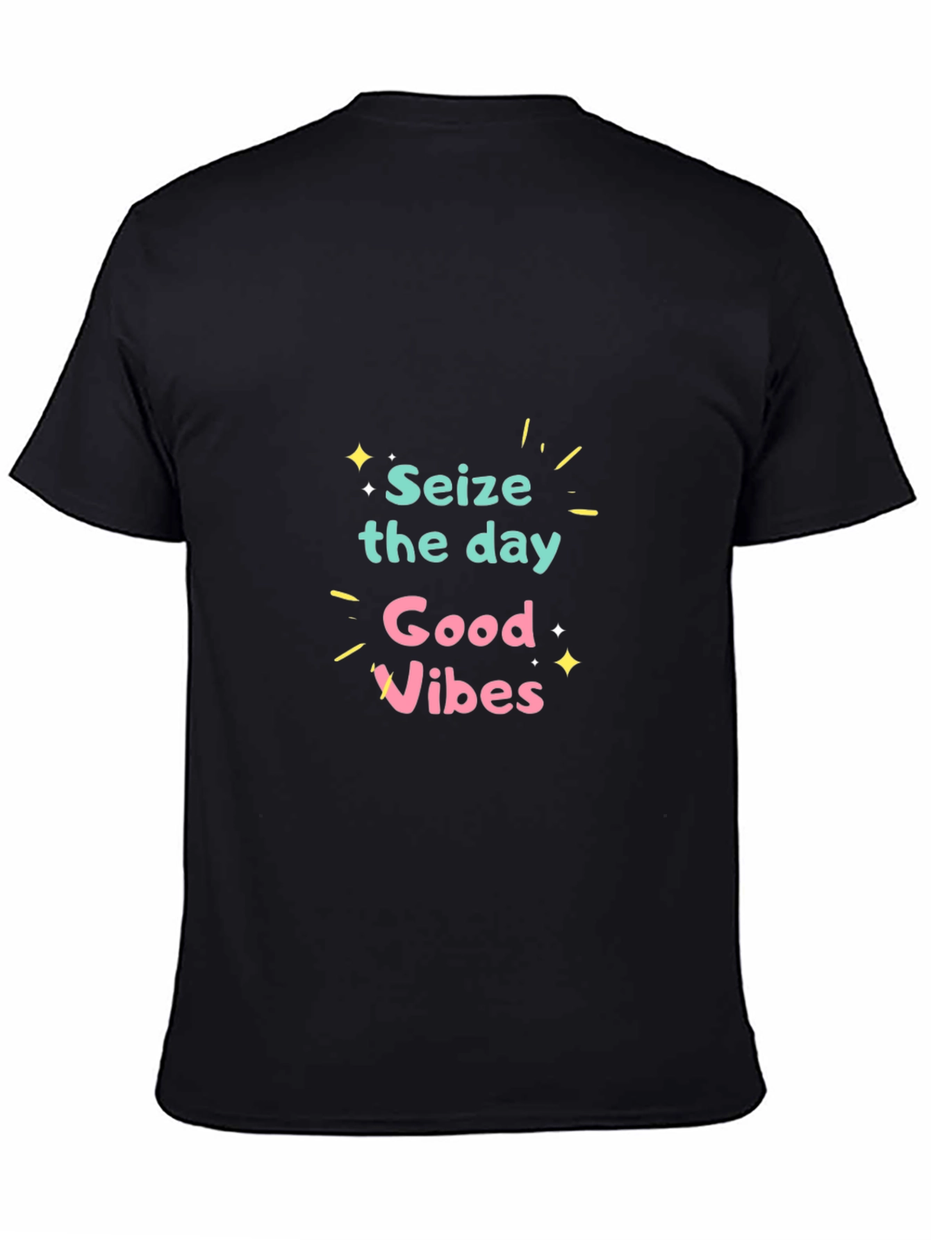 Seize the Day Graphic Black T-Shirt