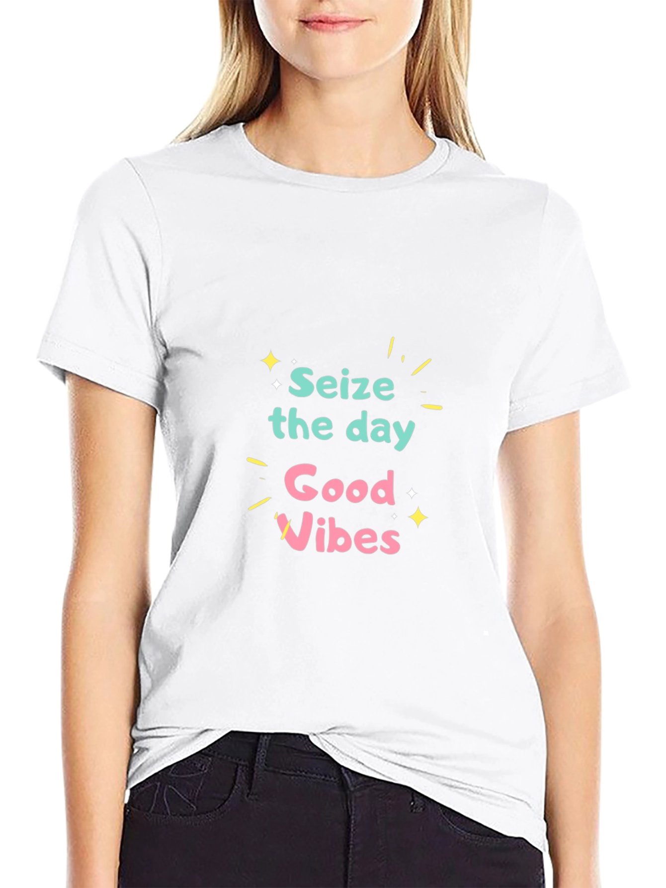Seize the Day Graphic Black T-Shirt