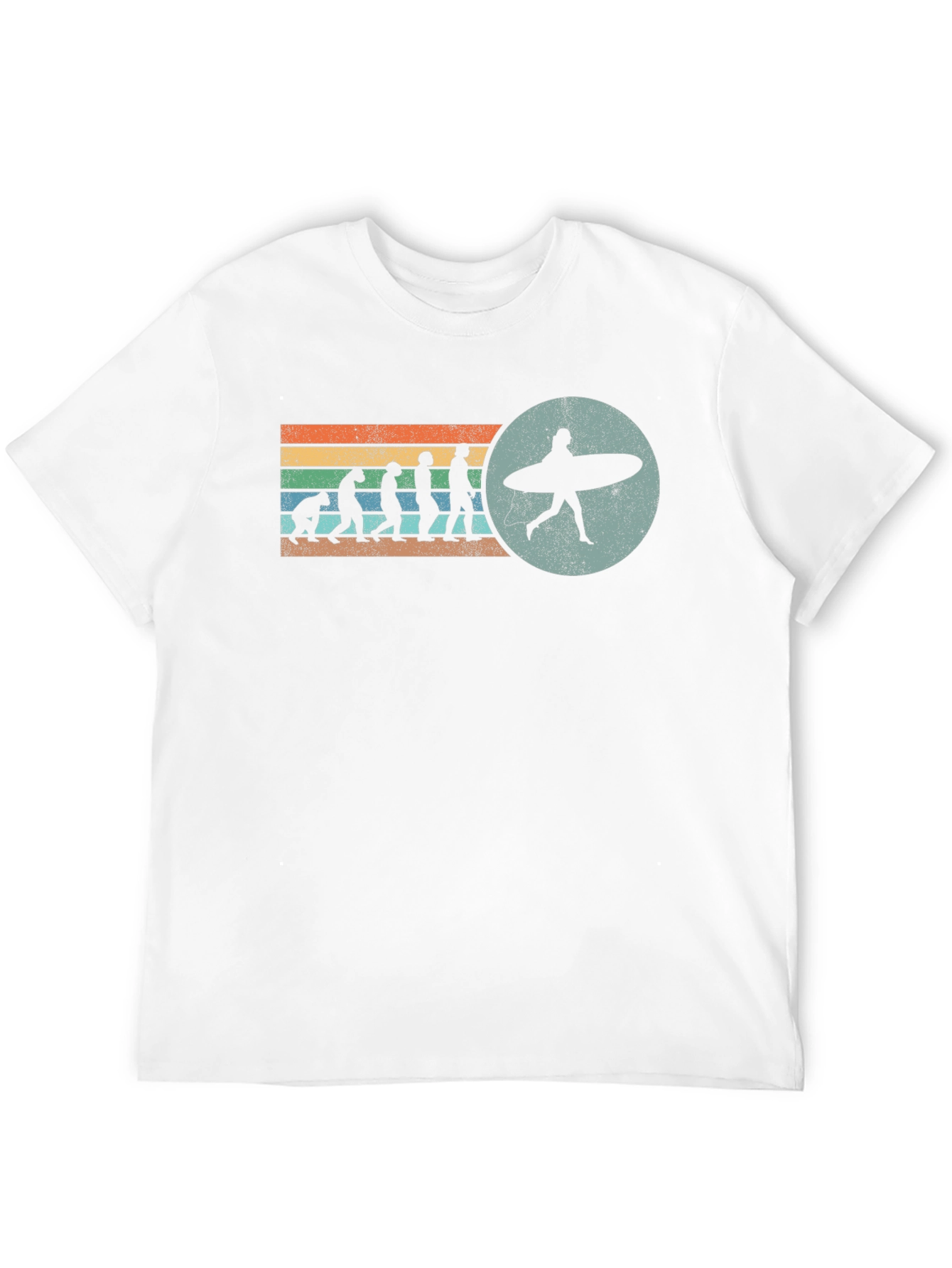 Evolution of Surfing Graphic Tee - Black