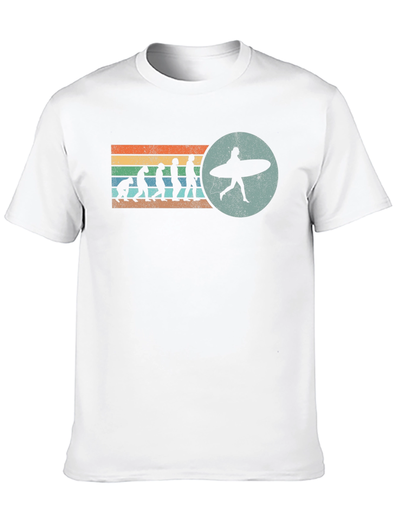Evolution of Surfing Graphic Tee - Black