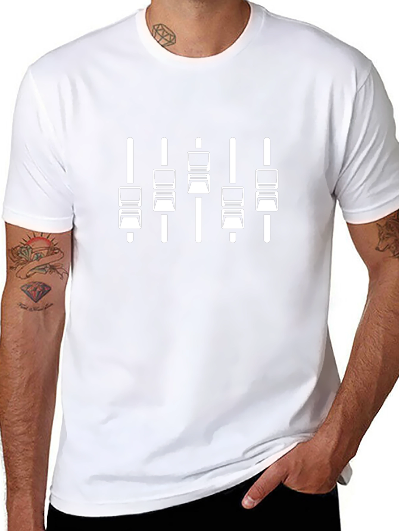 DJ Mixer Graphic T-Shirt - Black