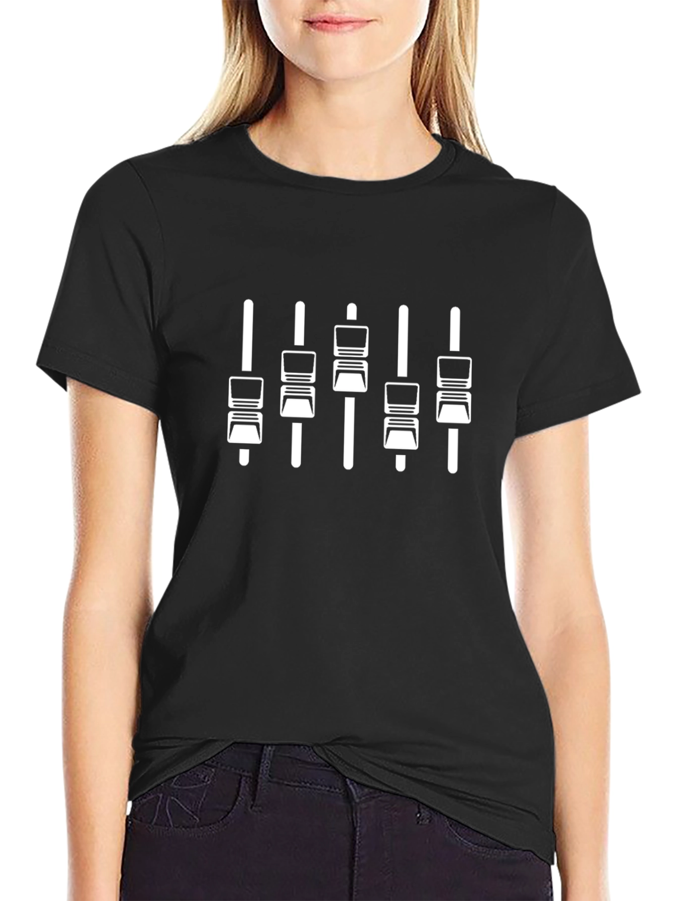 DJ Mixer Graphic T-Shirt - Black
