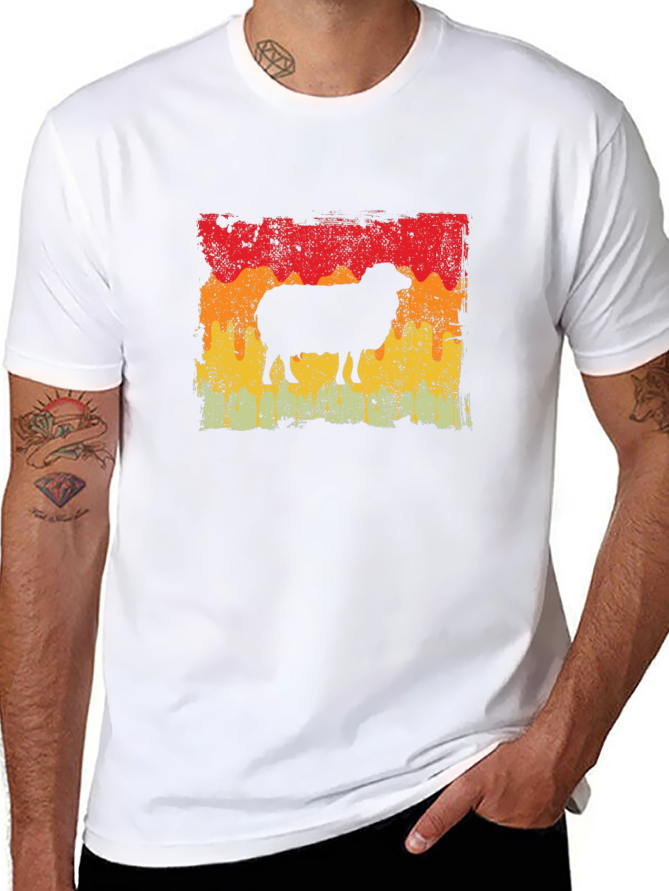 Retro Sheep Graphic Tee