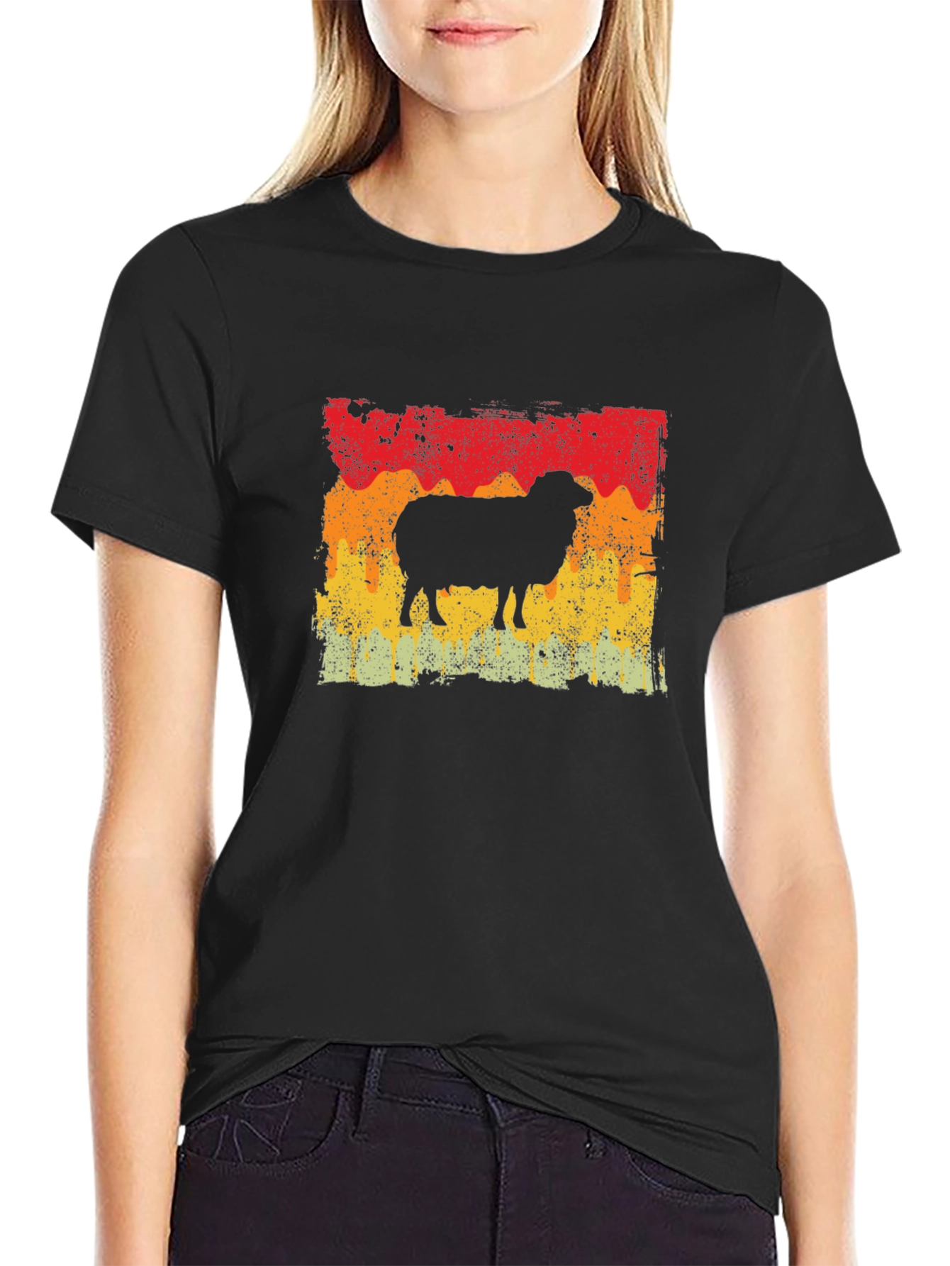 Retro Sheep Graphic Tee