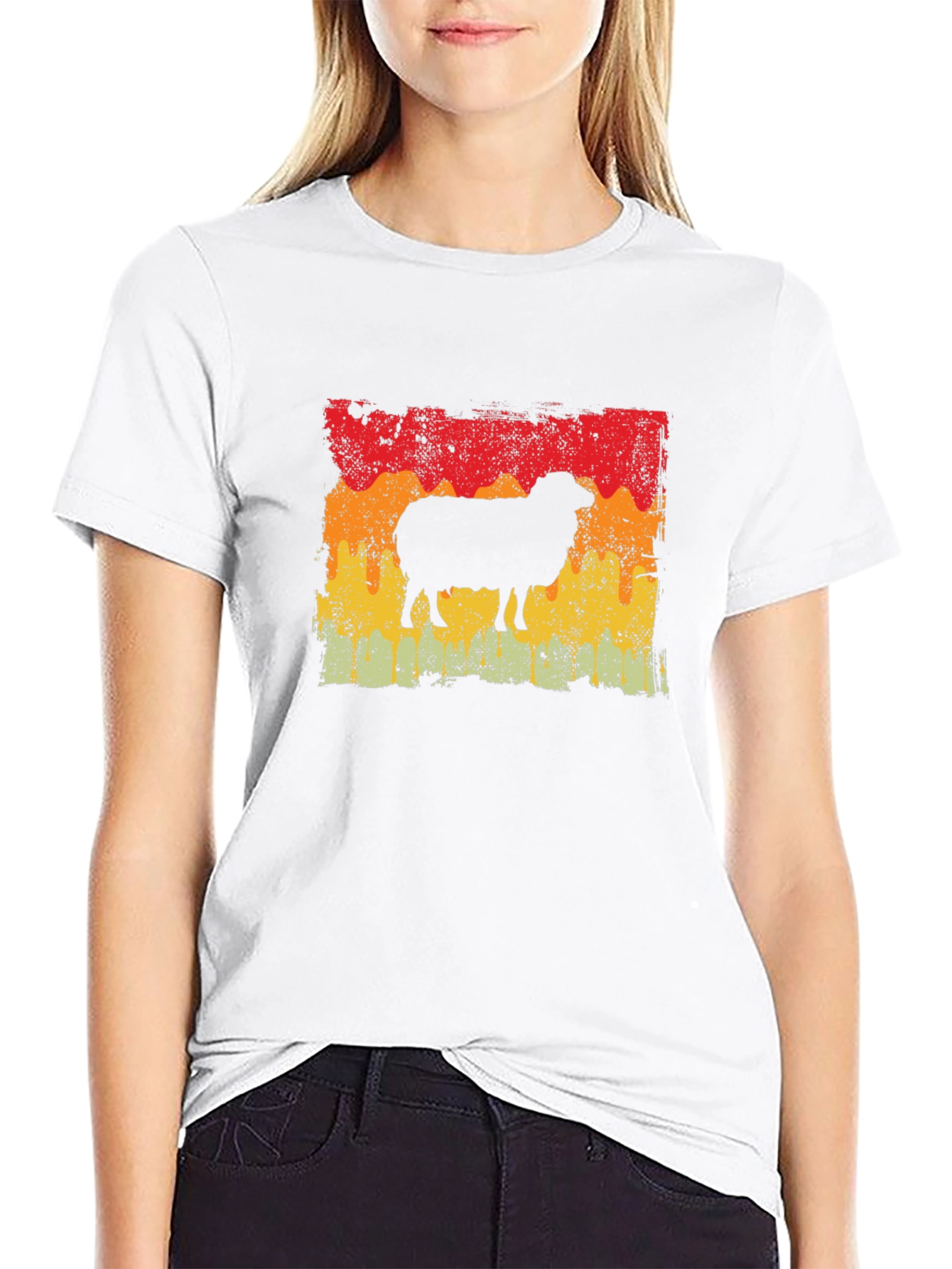 Retro Sheep Graphic Tee