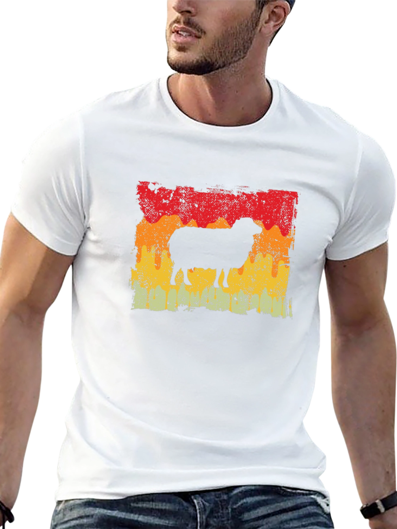 Retro Sheep Graphic Tee