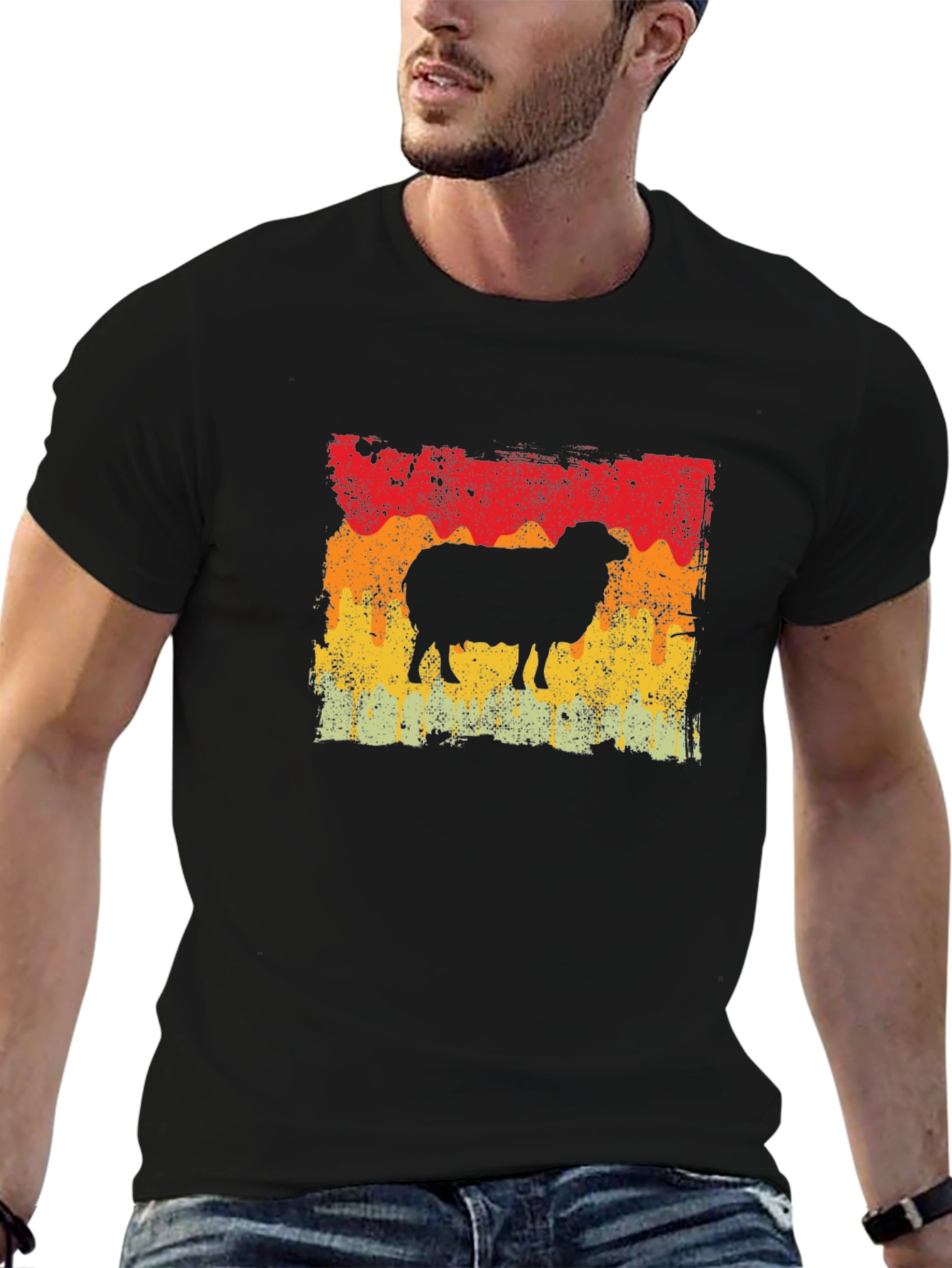 Retro Sheep Graphic Tee