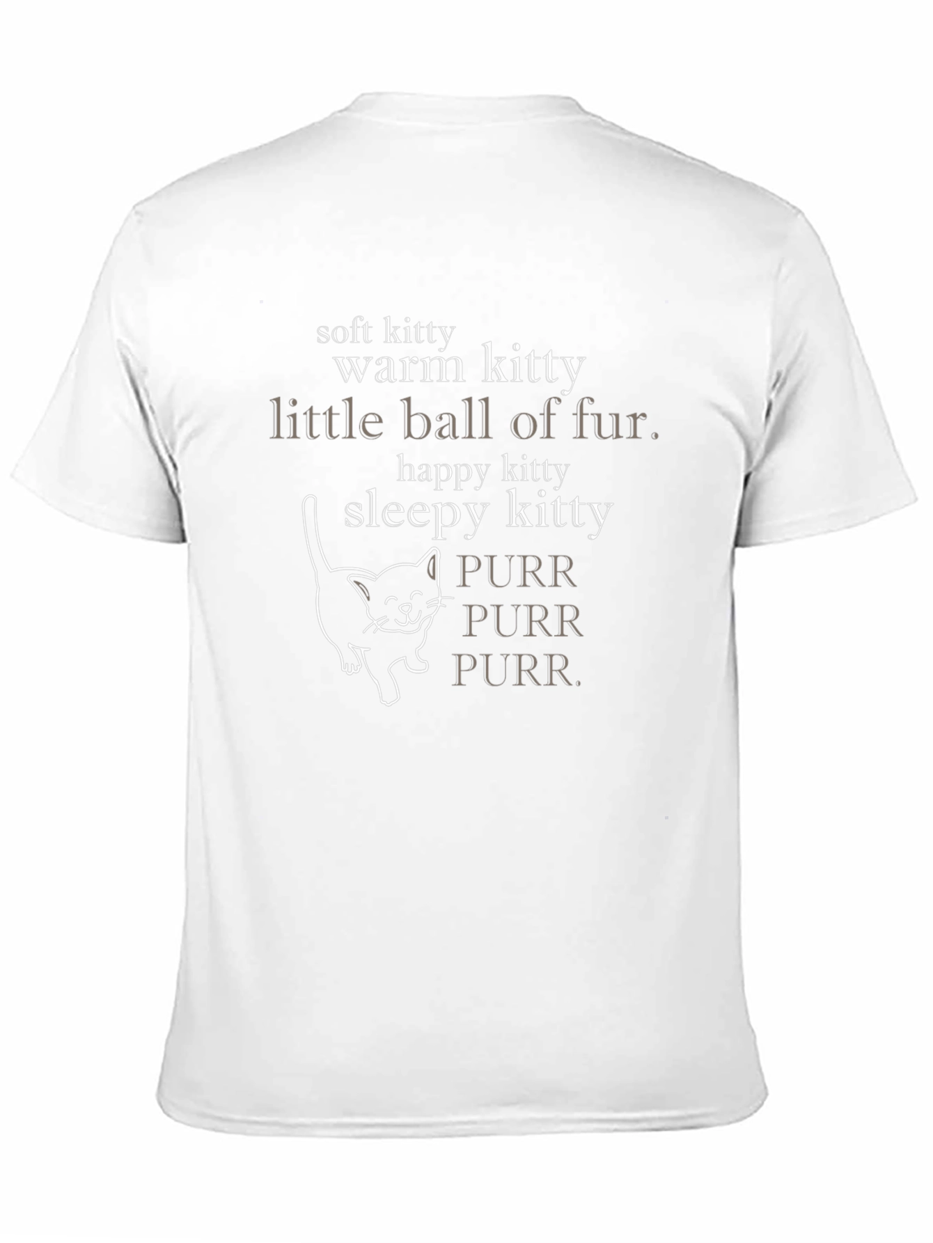 Soft Kitty Black Graphic T-Shirt