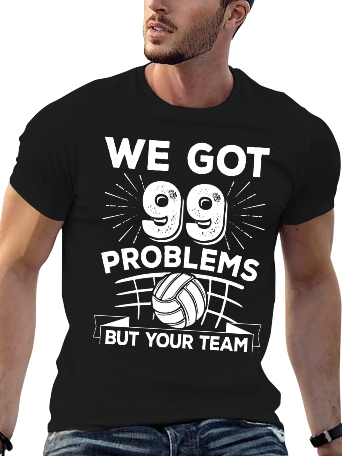 Funny Volleyball T-Shirt - 99 Problems But Your Team