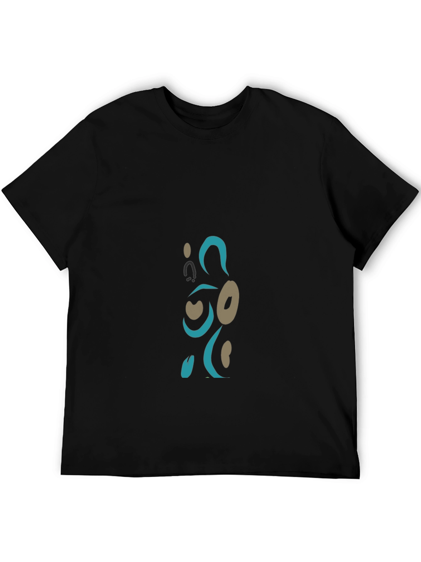 Abstract Design Black T-Shirt