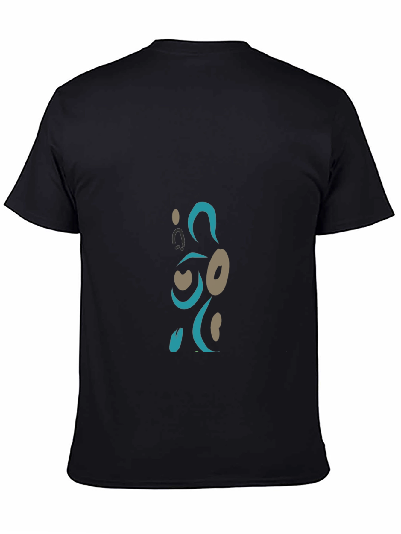 Abstract Design Black T-Shirt