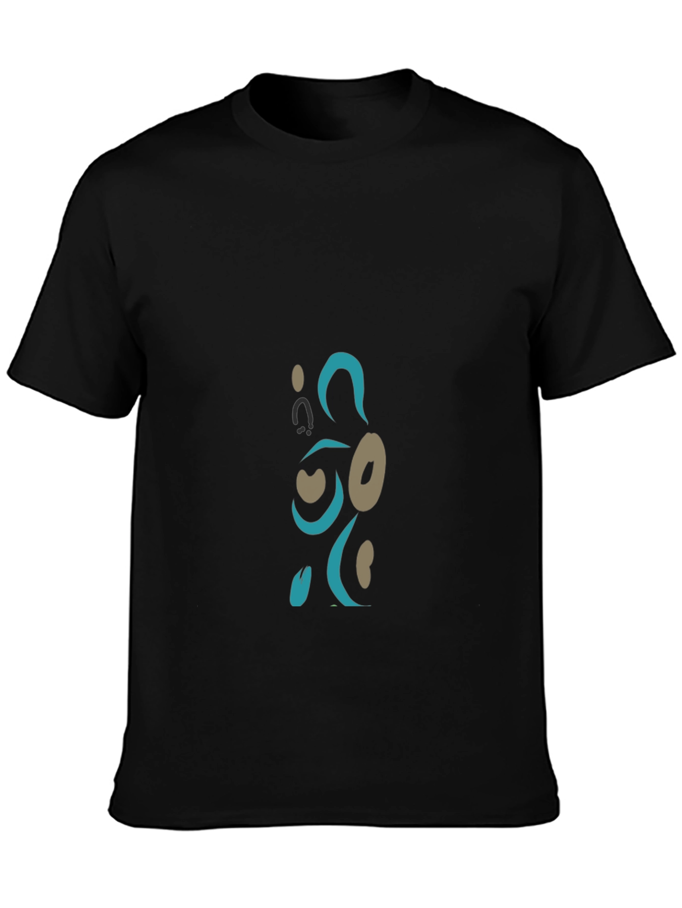 Abstract Design Black T-Shirt
