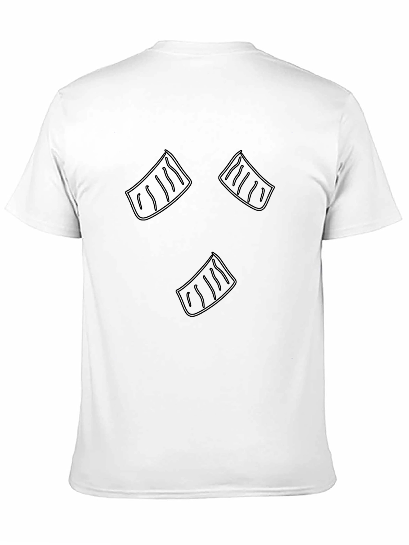 Mens Black T-Shirt with Graphic Design