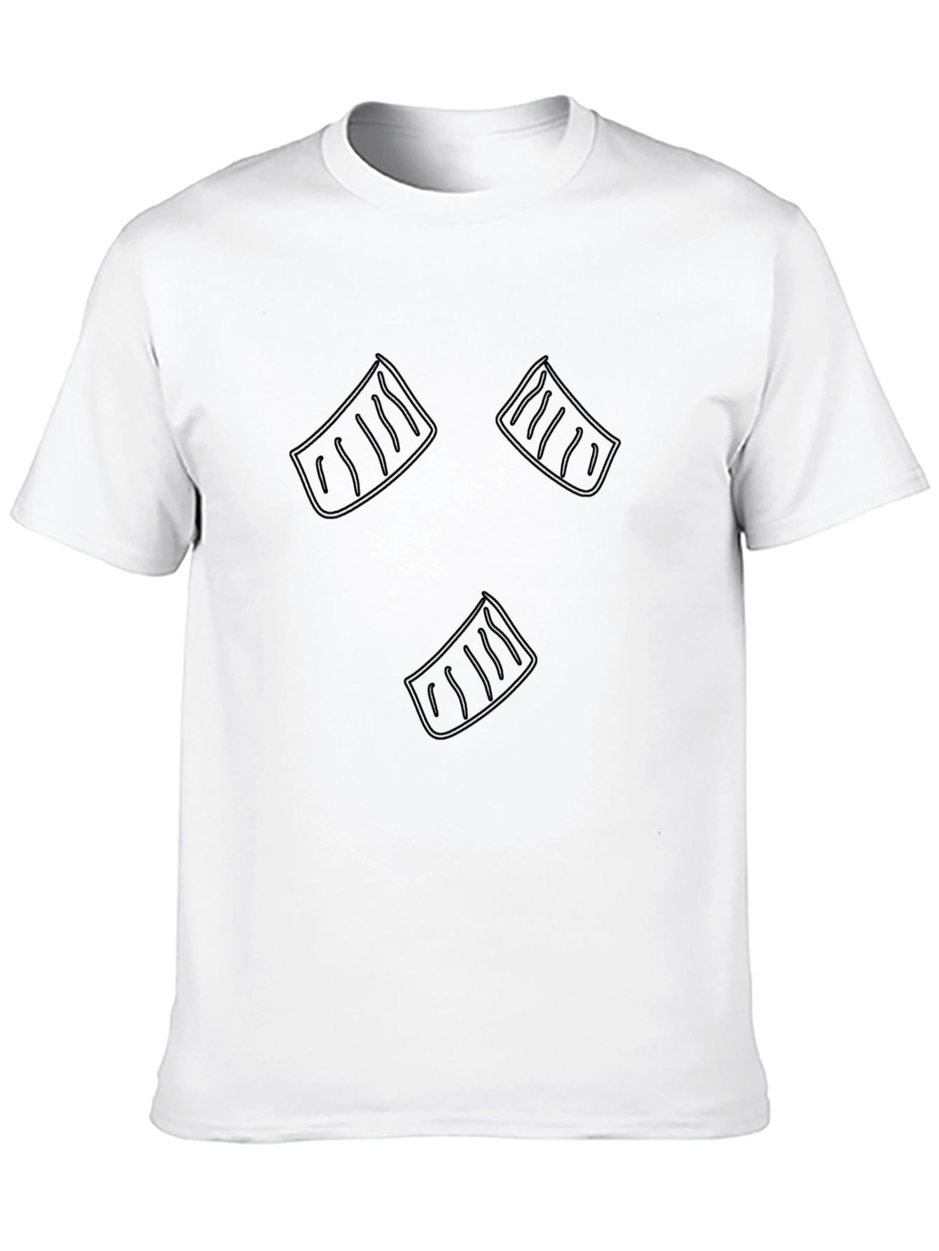 Mens Black T-Shirt with Graphic Design