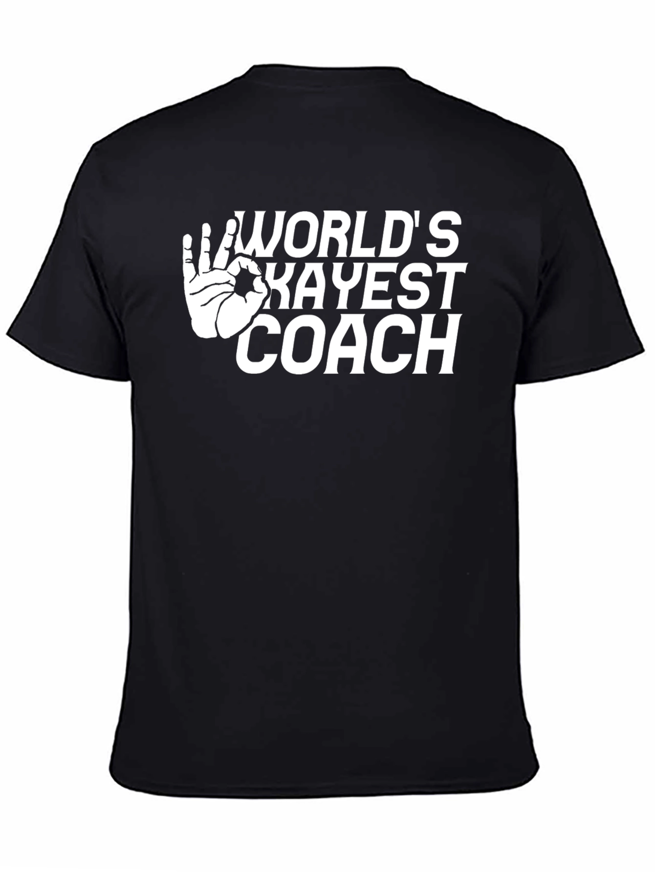 Worlds Okayest Coach Black T-Shirt