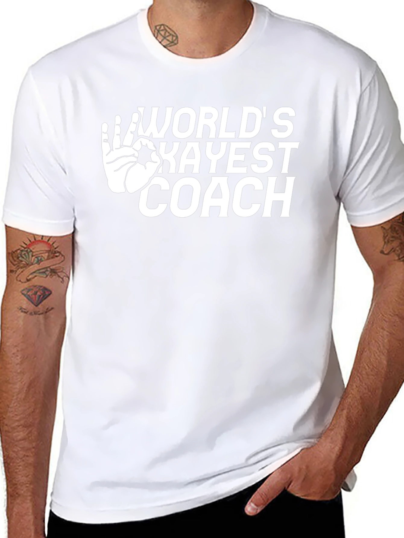 Worlds Okayest Coach Black T-Shirt