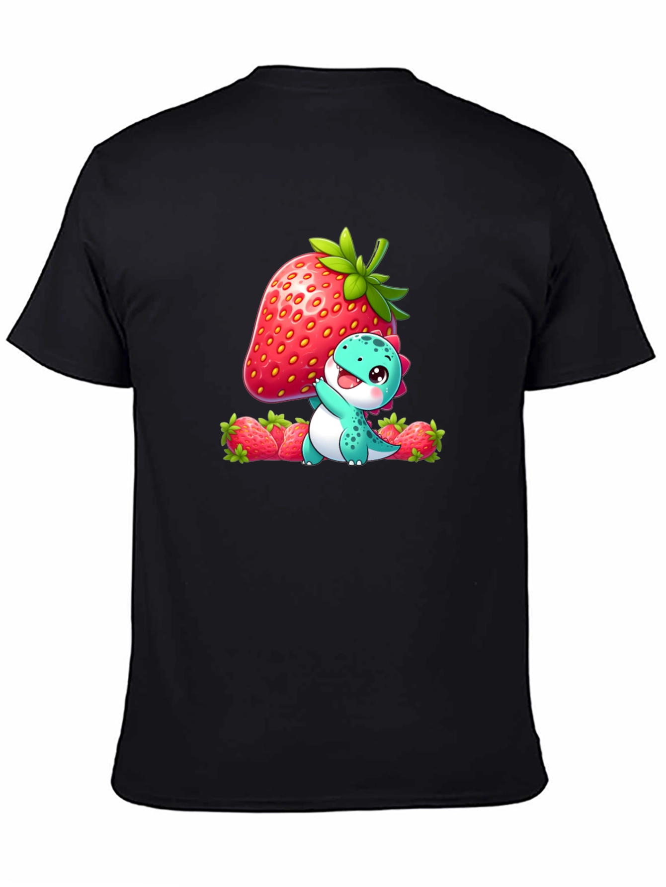 Cute Dinosaur with Strawberry T-Shirt