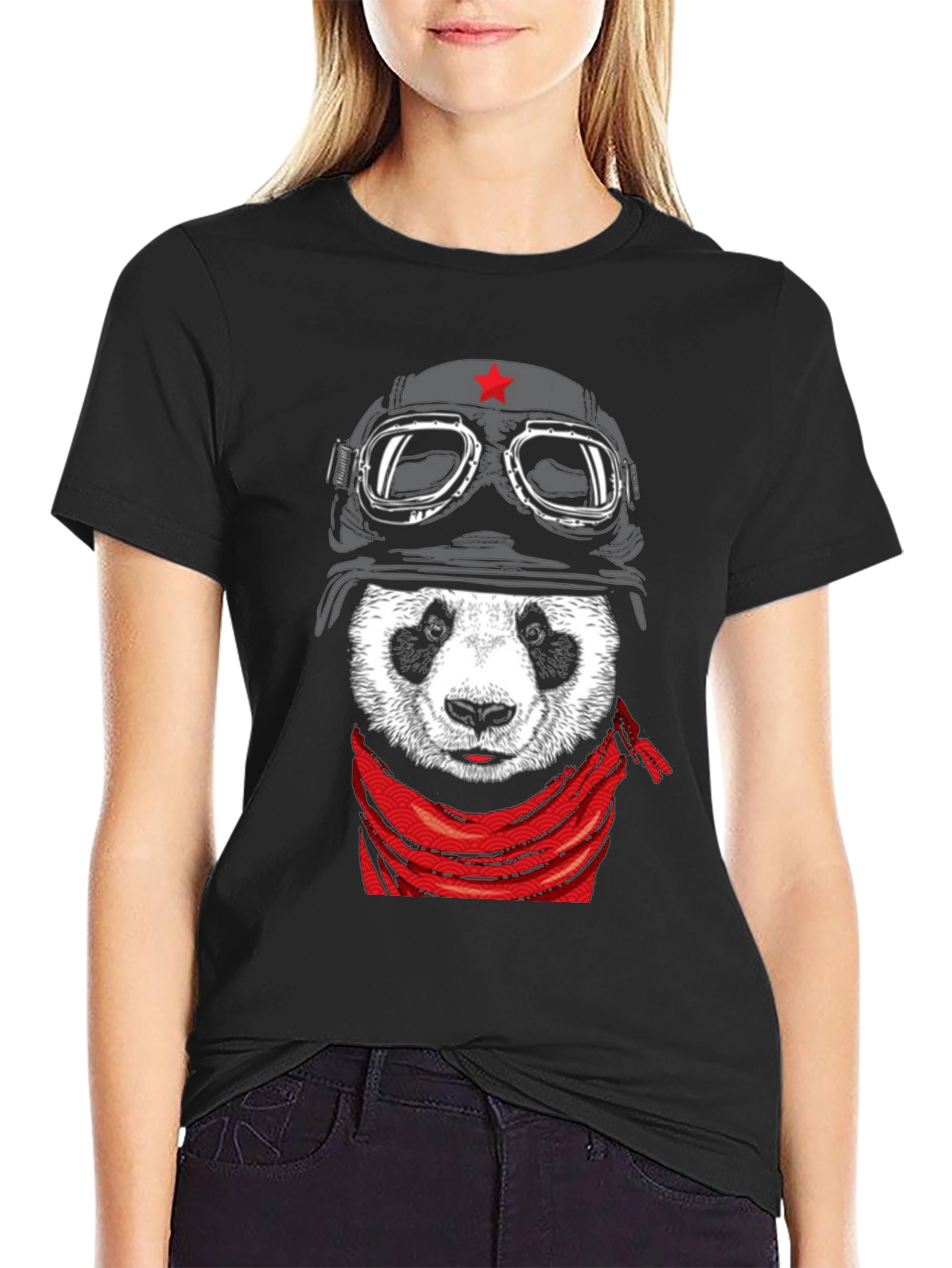 Panda Aviator T-Shirt - Unique Graphic Tee