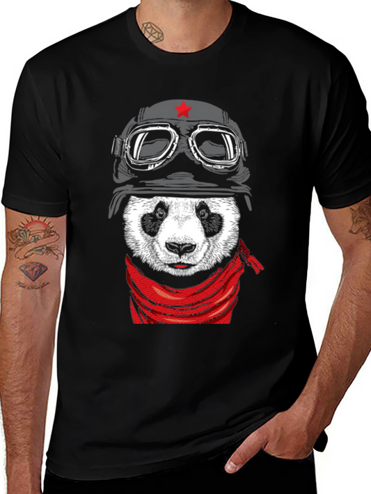 Panda Aviator T-Shirt - Unique Graphic Tee