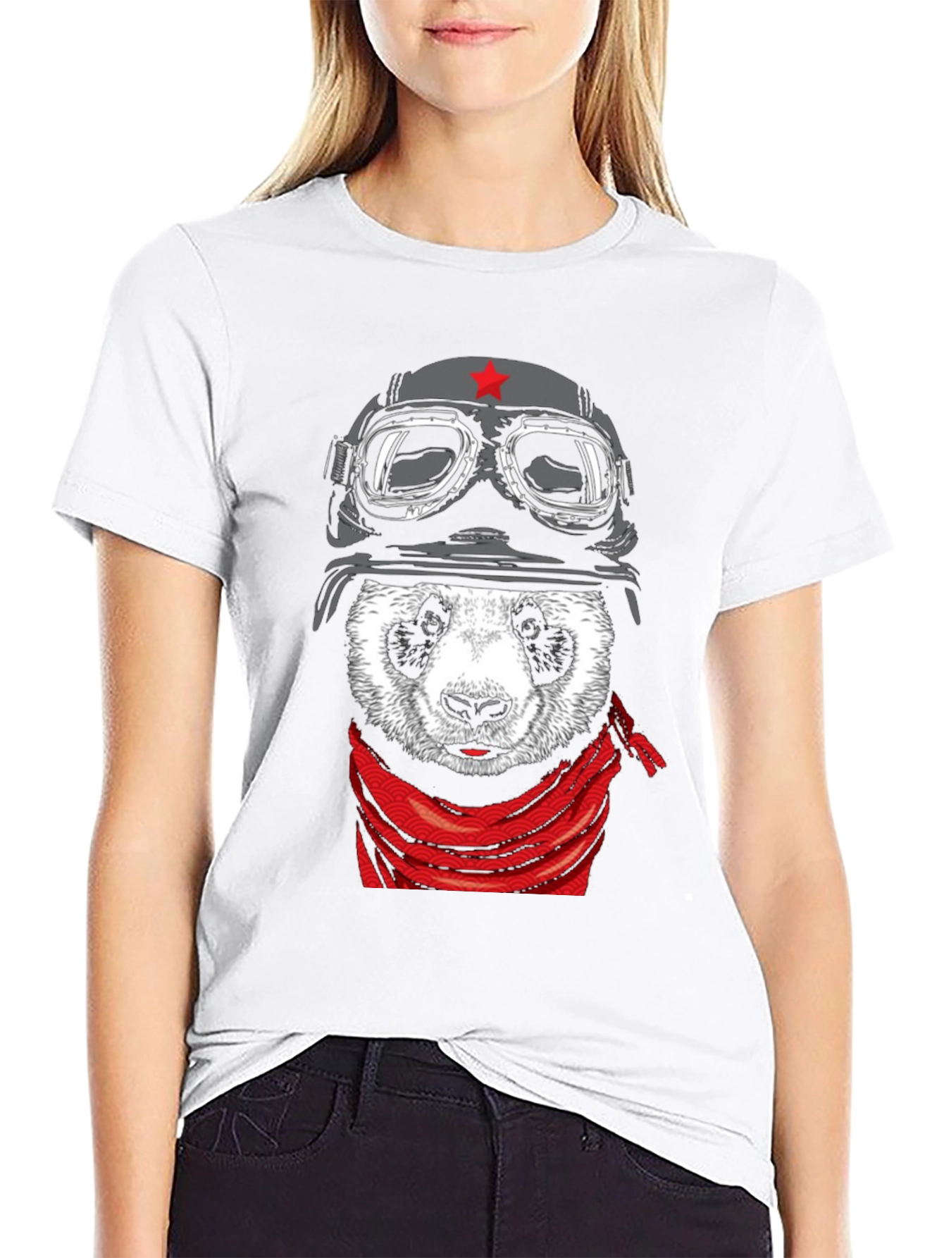 Panda Aviator T-Shirt - Unique Graphic Tee