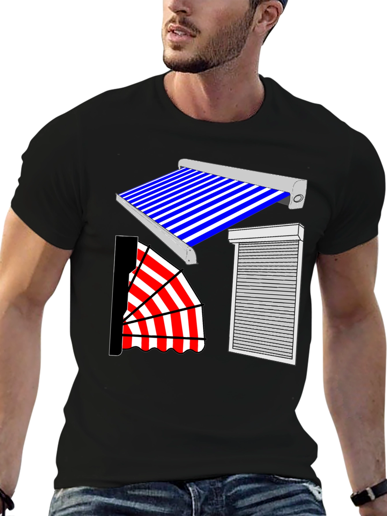 Awnings Graphic T-Shirt | Unisex Soft Cotton Tee