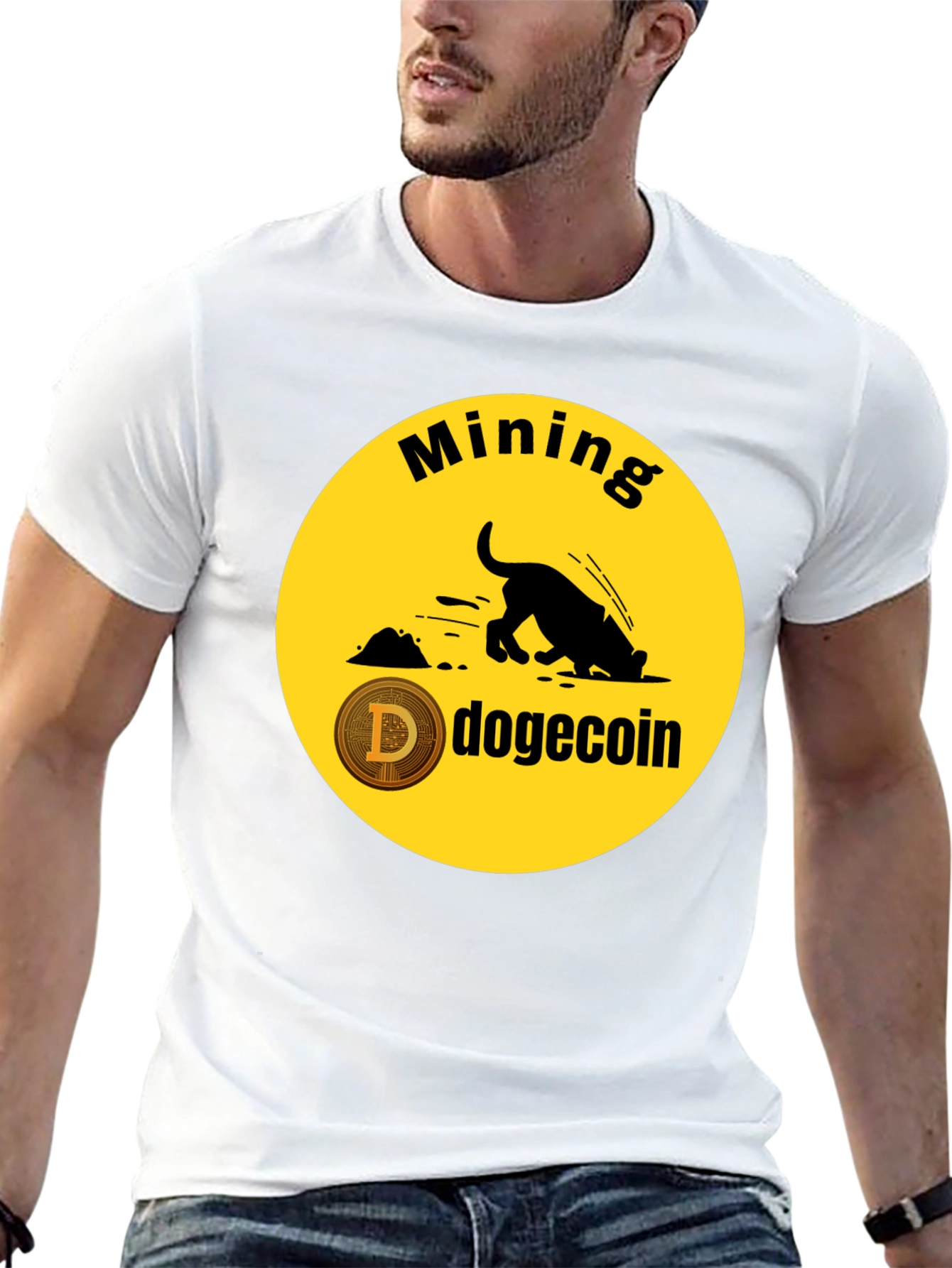Dogecoin Mining T-Shirt - Crypto HODL Tee